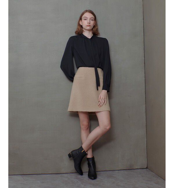 allureville「モヘヤシャギーミニスカート」|スカート|