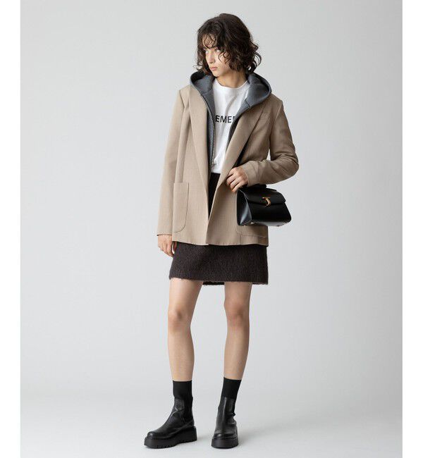 allureville「モヘヤシャギーミニスカート」|スカート|