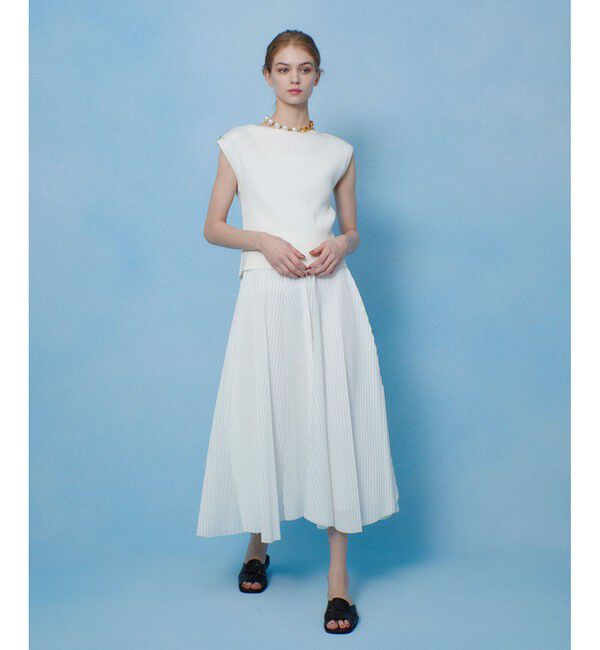 LOULOU WILLOUGHBY「【LOULOU WILLOUGHBY】プレーティングリブプルオーバー」|ニット・セーター|