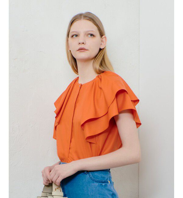 allureville「レイヤーラッフルスリーブブラウス」|シャツ・ブラウス|