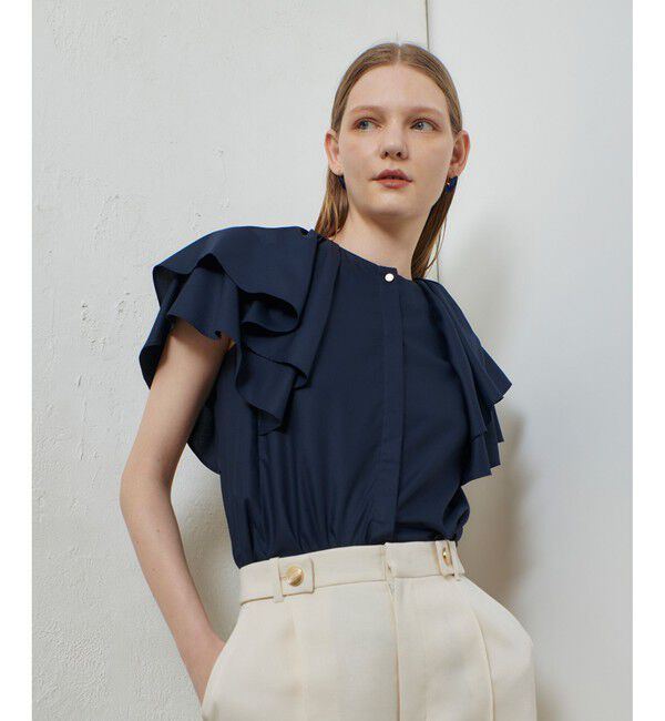 allureville「レイヤーラッフルスリーブブラウス」|シャツ・ブラウス|