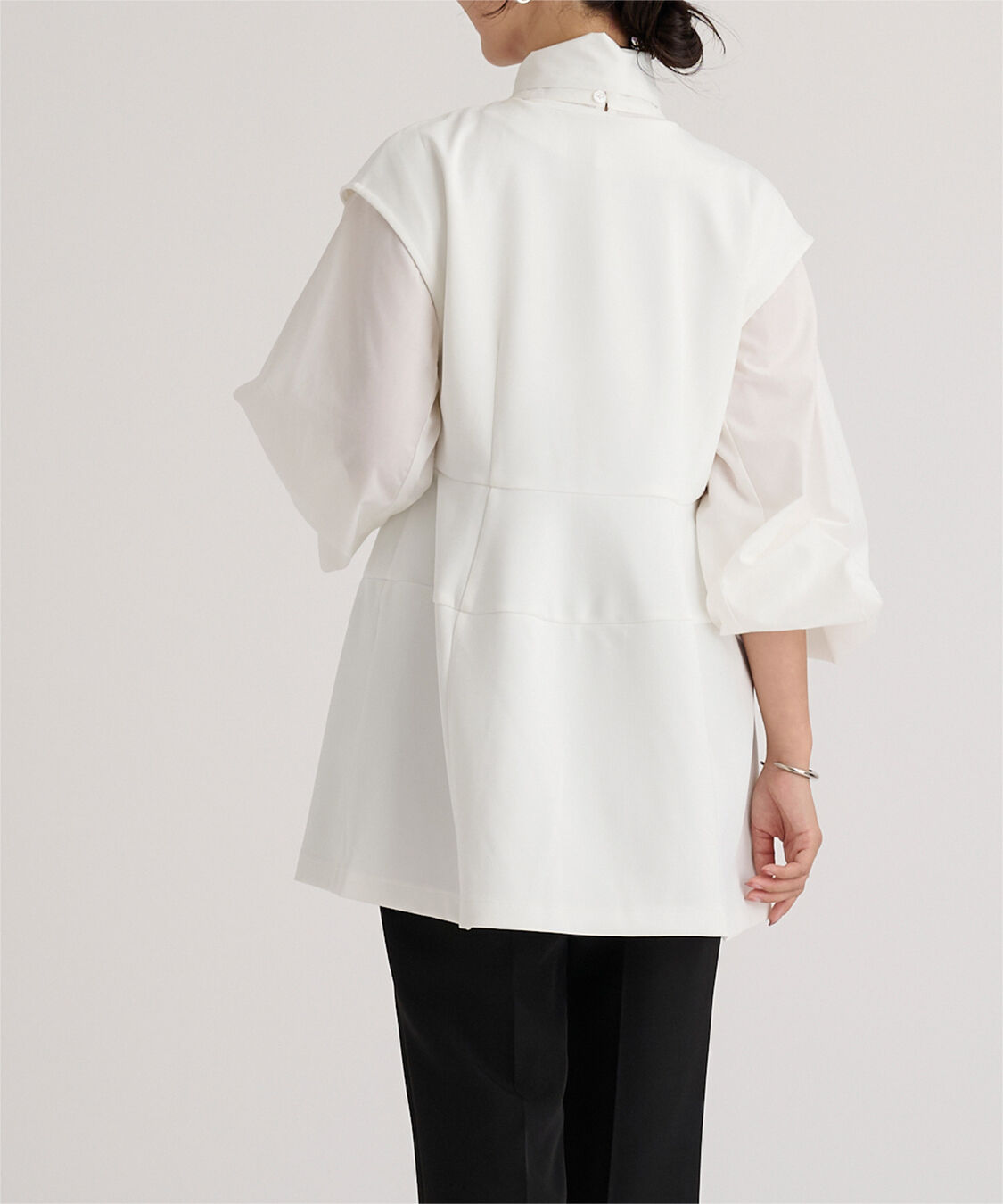 ur's「ボンディングペプラムトップス/ジレ」|ベスト・ジレ|