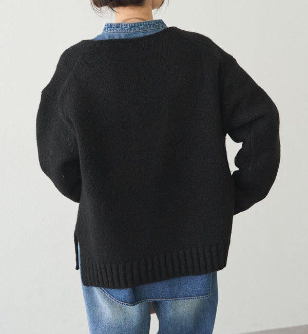  「アルパカ混深Vネックニットプルオーバー」|キャミソール|