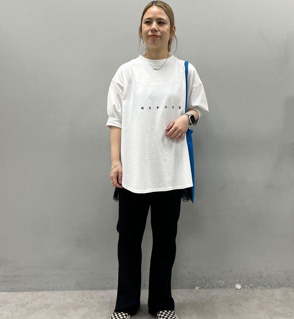  「【＠yns628企画】ロゴ刺繍&times;プリント チュニックTシャツ」|Tシャツ・カットソー|