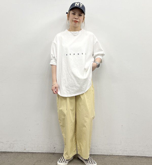  「【＠yns628企画】ロゴ刺繍&times;プリント チュニックTシャツ」|Tシャツ・カットソー|