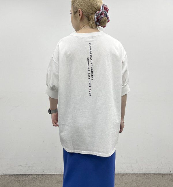  「【＠yns628企画】ロゴ刺繍&times;プリント チュニックTシャツ」|Tシャツ・カットソー|