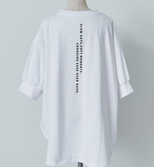  「【＠yns628企画】ロゴ刺繍&times;プリント チュニックTシャツ」|Tシャツ・カットソー|