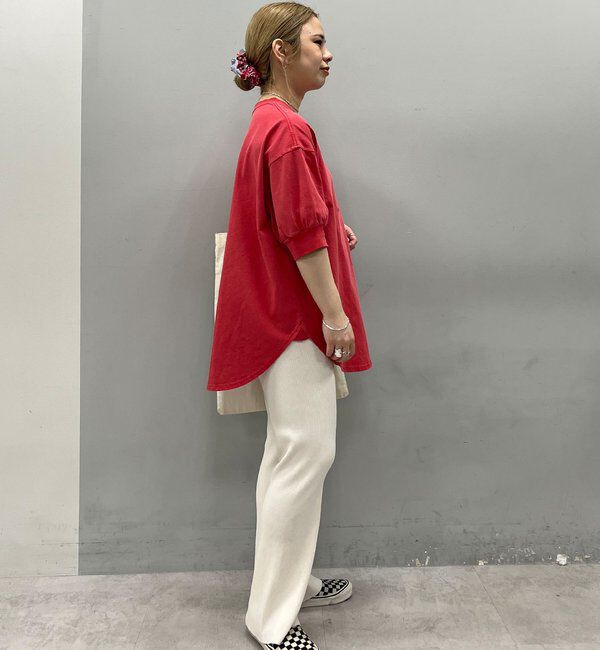  「【＠yns628企画】ロゴ刺繍&times;プリント チュニックTシャツ」|Tシャツ・カットソー|