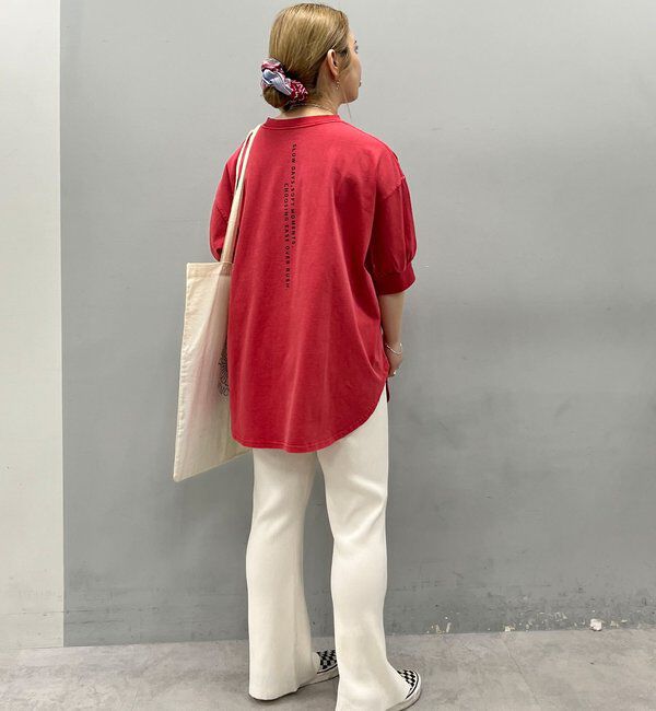  「【＠yns628企画】ロゴ刺繍&times;プリント チュニックTシャツ」|Tシャツ・カットソー|