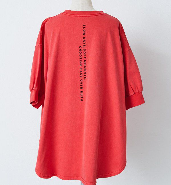  「【＠yns628企画】ロゴ刺繍&times;プリント チュニックTシャツ」|Tシャツ・カットソー|