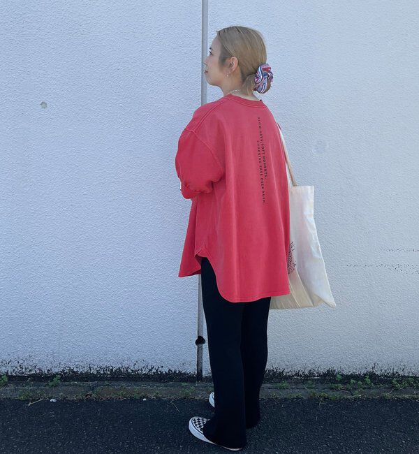  「【＠yns628企画】ロゴ刺繍&times;プリント チュニックTシャツ」|Tシャツ・カットソー|