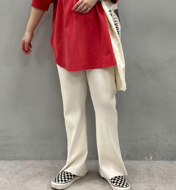  「【＠yns628企画】リブニット微フレアパンツ」|その他|