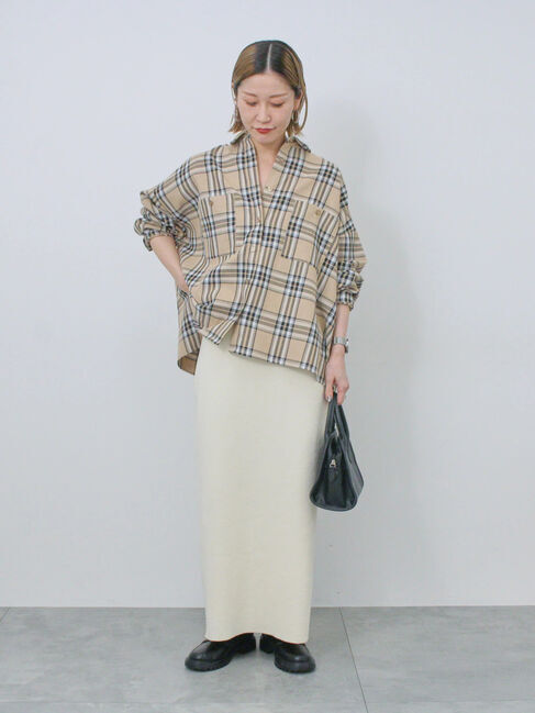 Samansa Mos2 blue「◎ニットタイトスカート」|スカート|