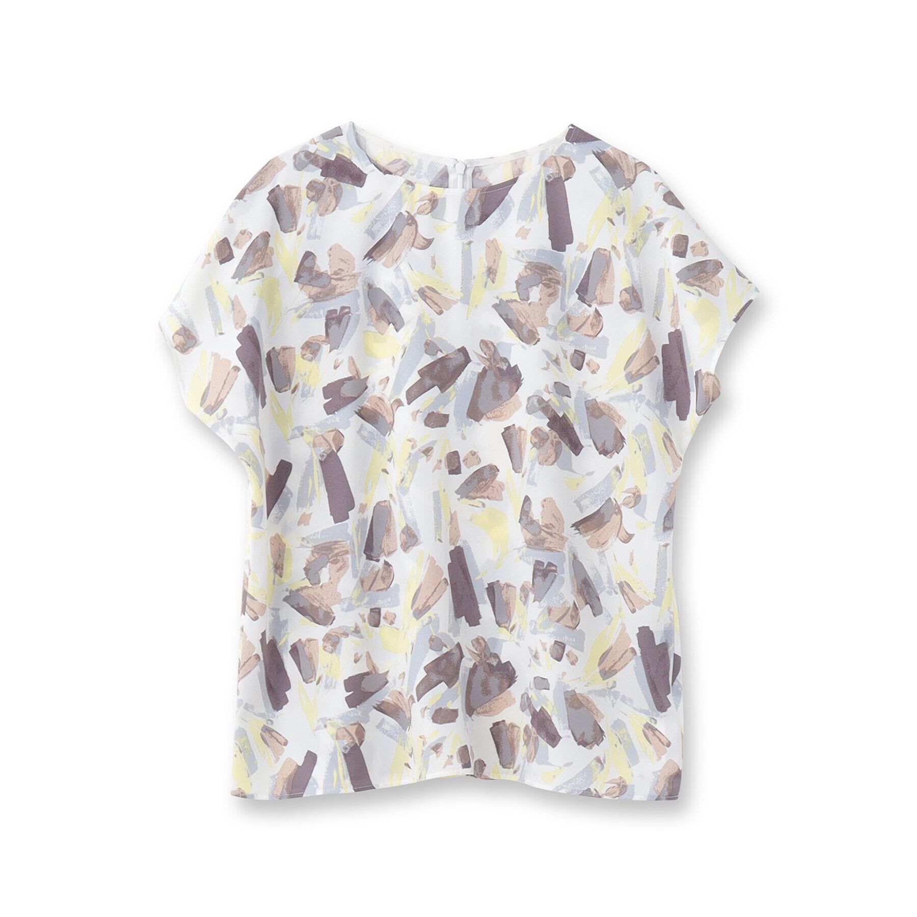 UNTITLED「【オンオフ使える/手洗い可】ペイントプリントブラウス」|シャツ・ブラウス|