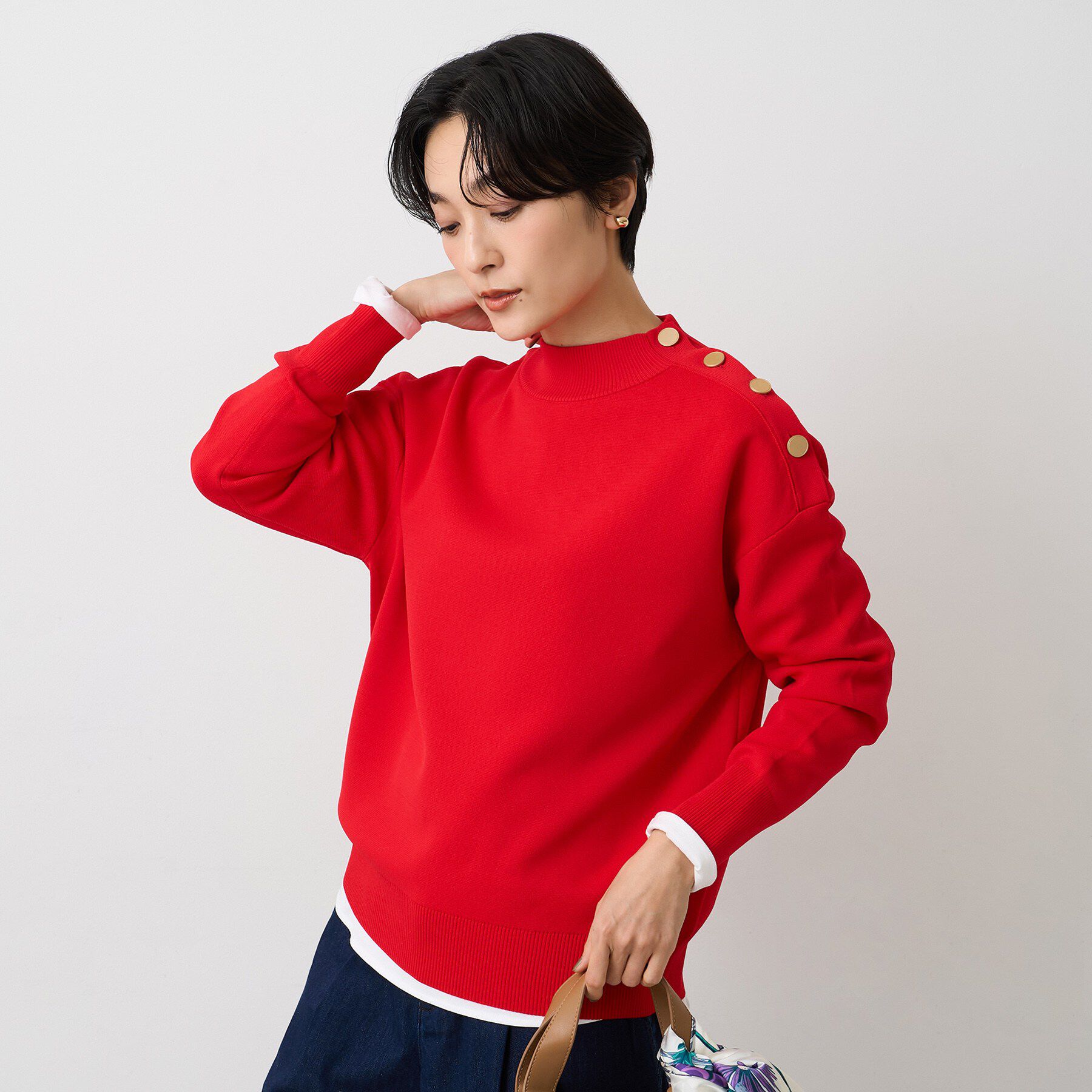 UNTITLED「【洗える】ミラノリブニット」|ニット・セーター|