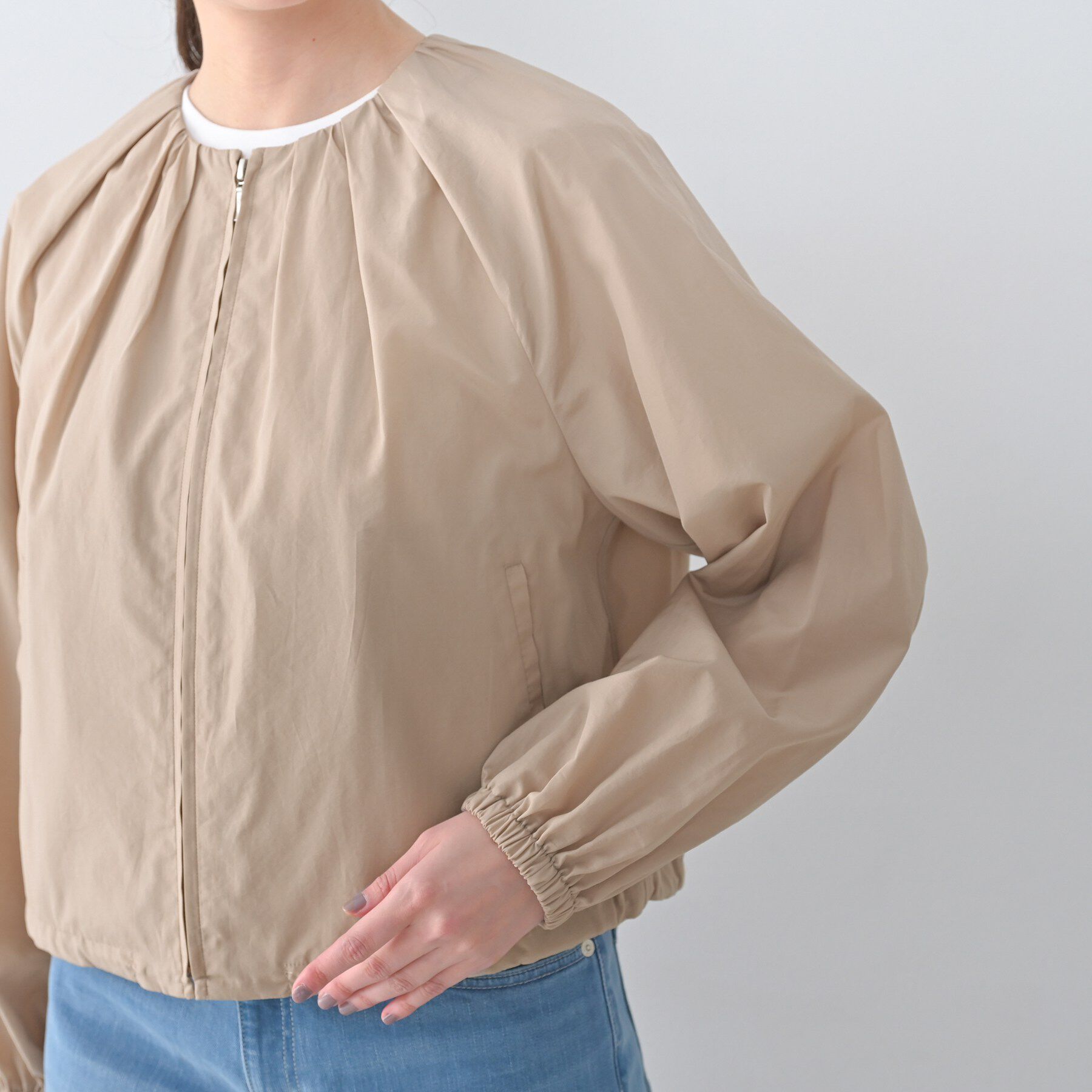 UNTITLED「【セットアップ可/はっ水】シャイニータイプライターブルゾン」|ブルゾン・スタジャン|