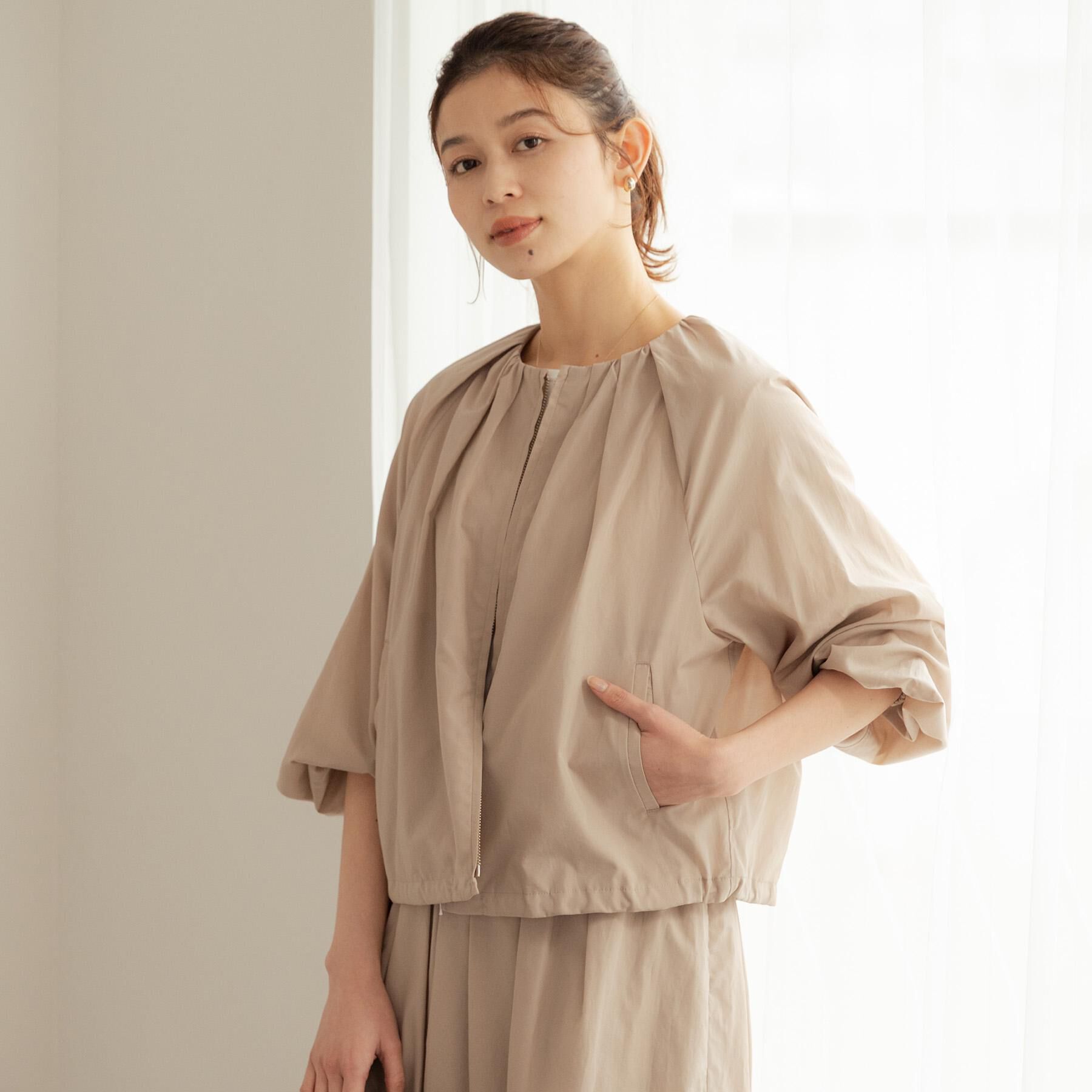 UNTITLED「【セットアップ可/はっ水】シャイニータイプライターブルゾン」|ブルゾン・スタジャン|