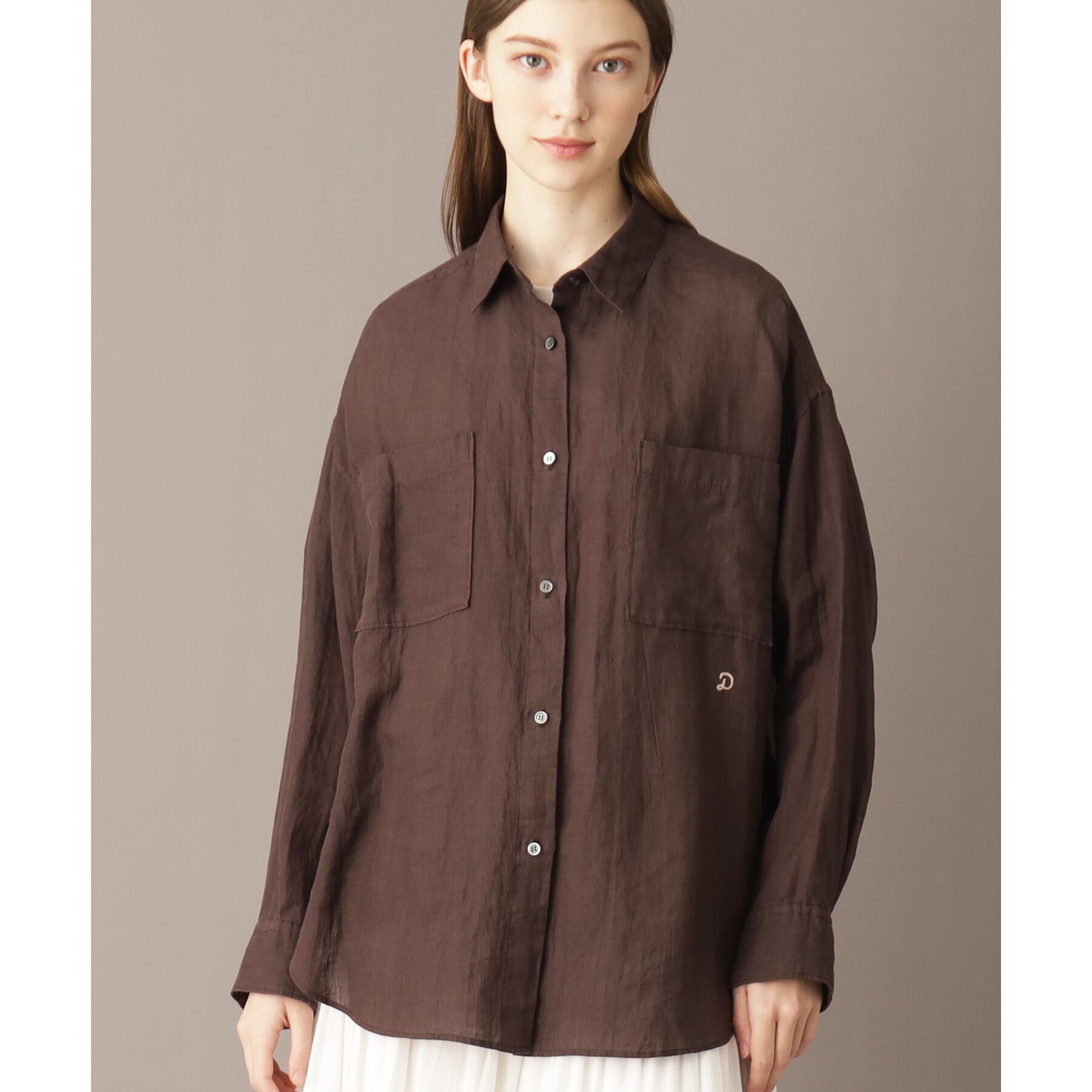 DRESSTERIOR「【人気定番/ラミー100％】ガーメントダイラミーシャツ」|シャツ・ブラウス|
