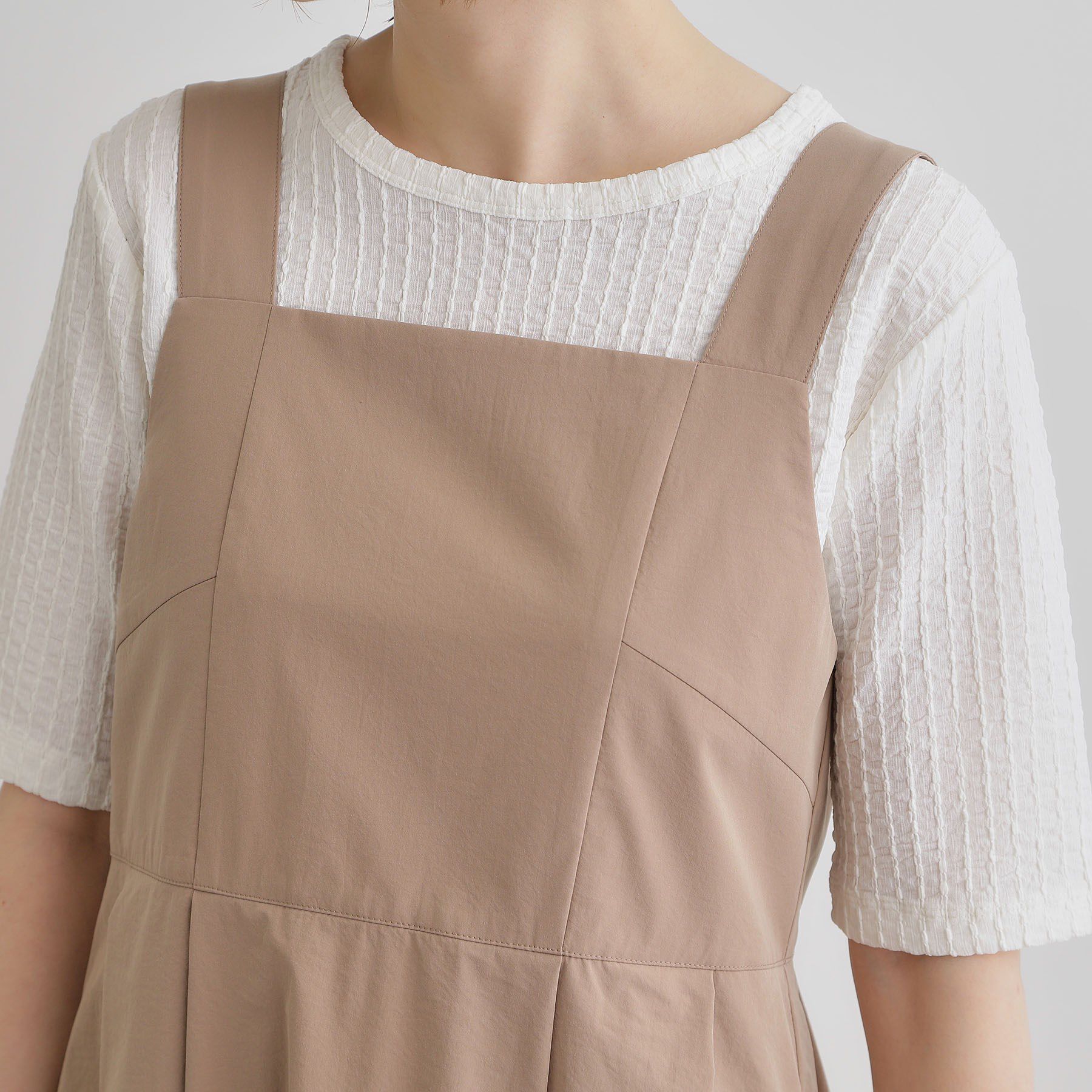 grove「【雑誌掲載】シルエットが映える洗練ジャンパードレス」|ワンピース|