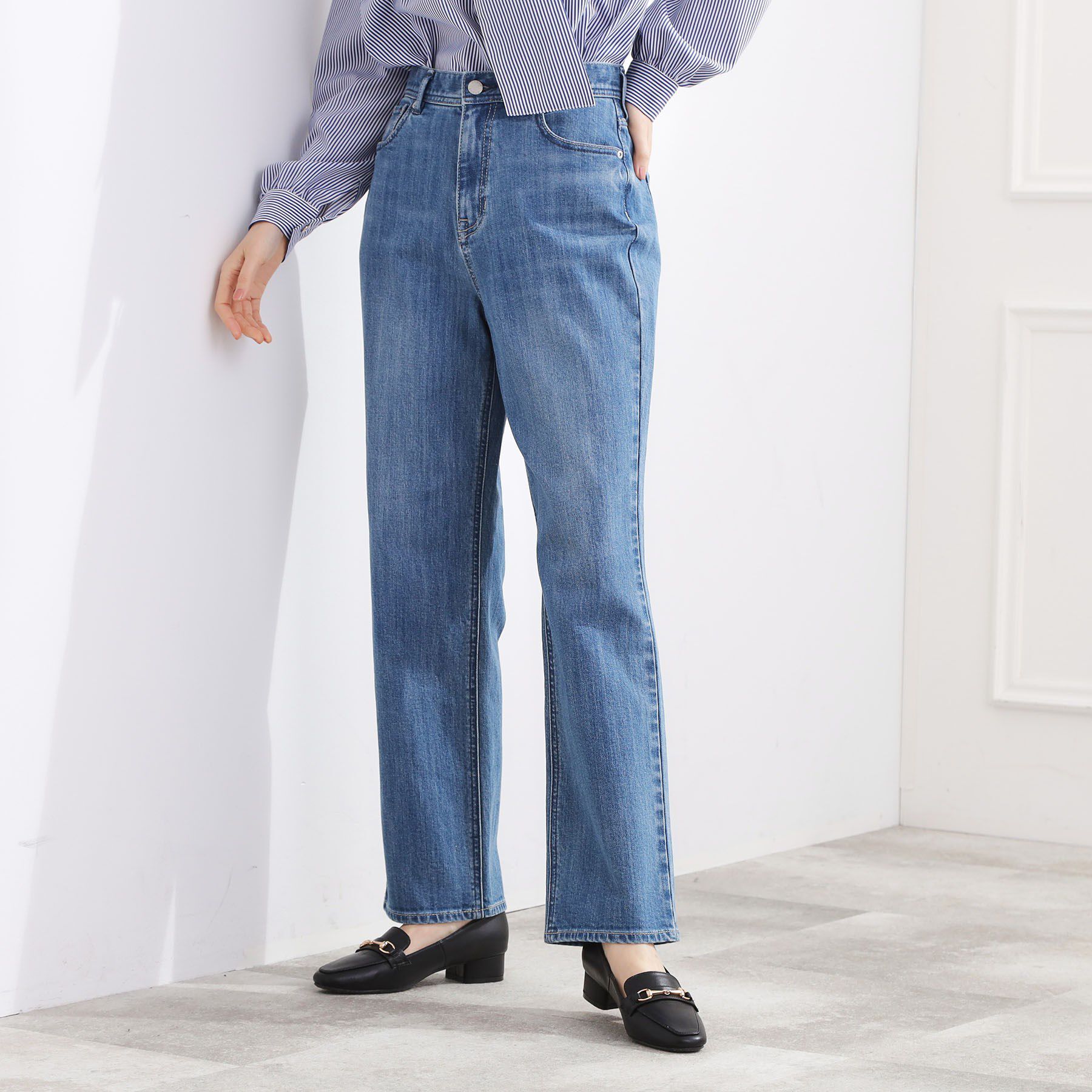 grove「【貴島明日香さん着用・選べる着丈】大人のためのストレートデニムパンツ」|デニム|