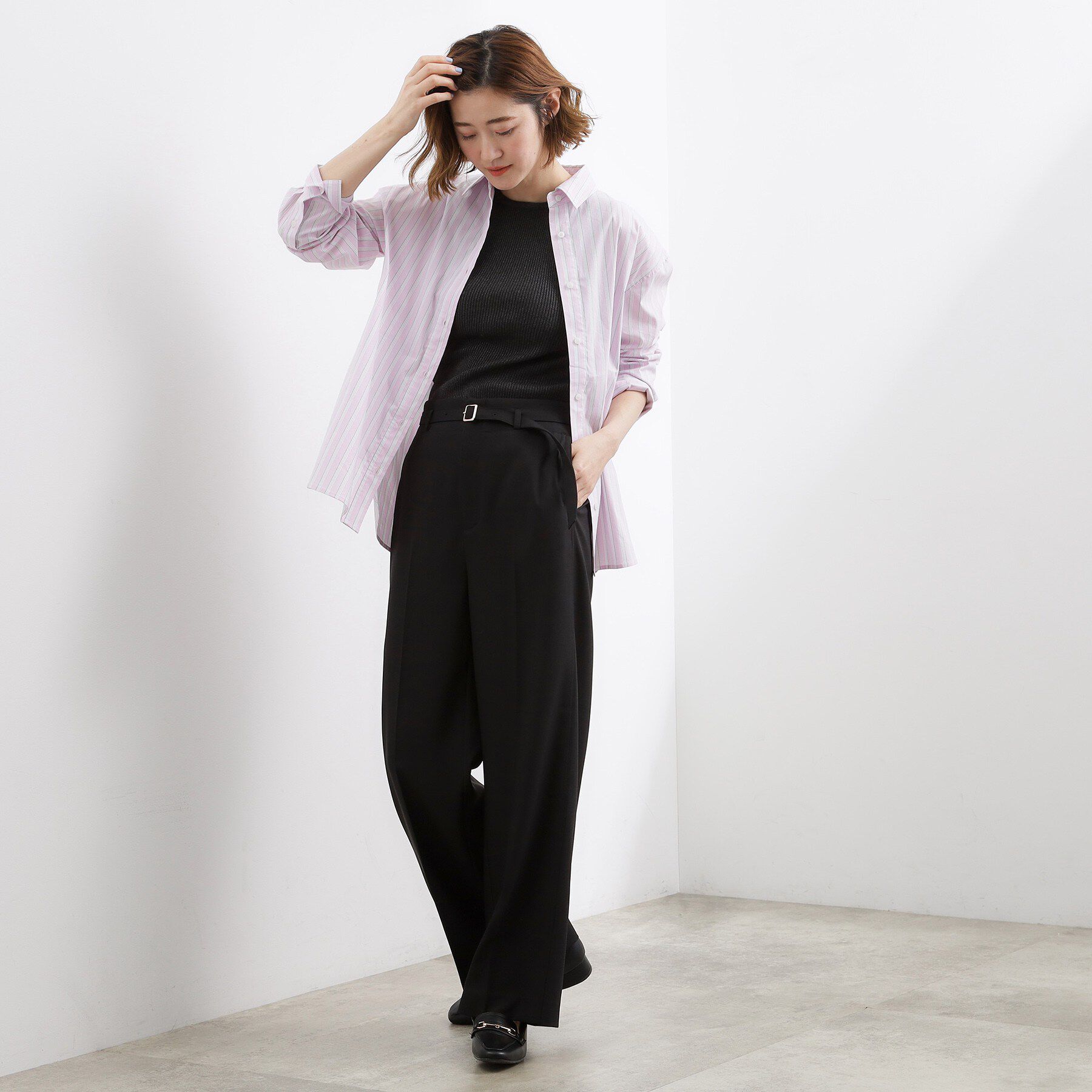 grove「ベルトワイドパンツ」|その他|