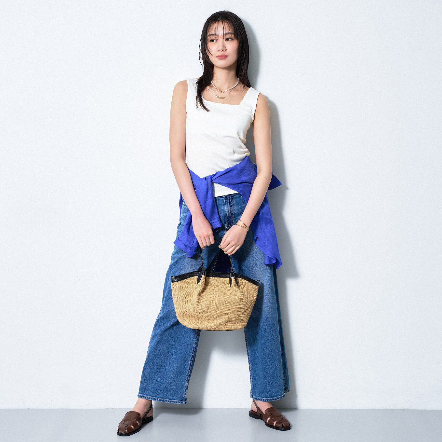 INDIVI「【日本製】ビスチェインナータンクトップ」|キャミソール|