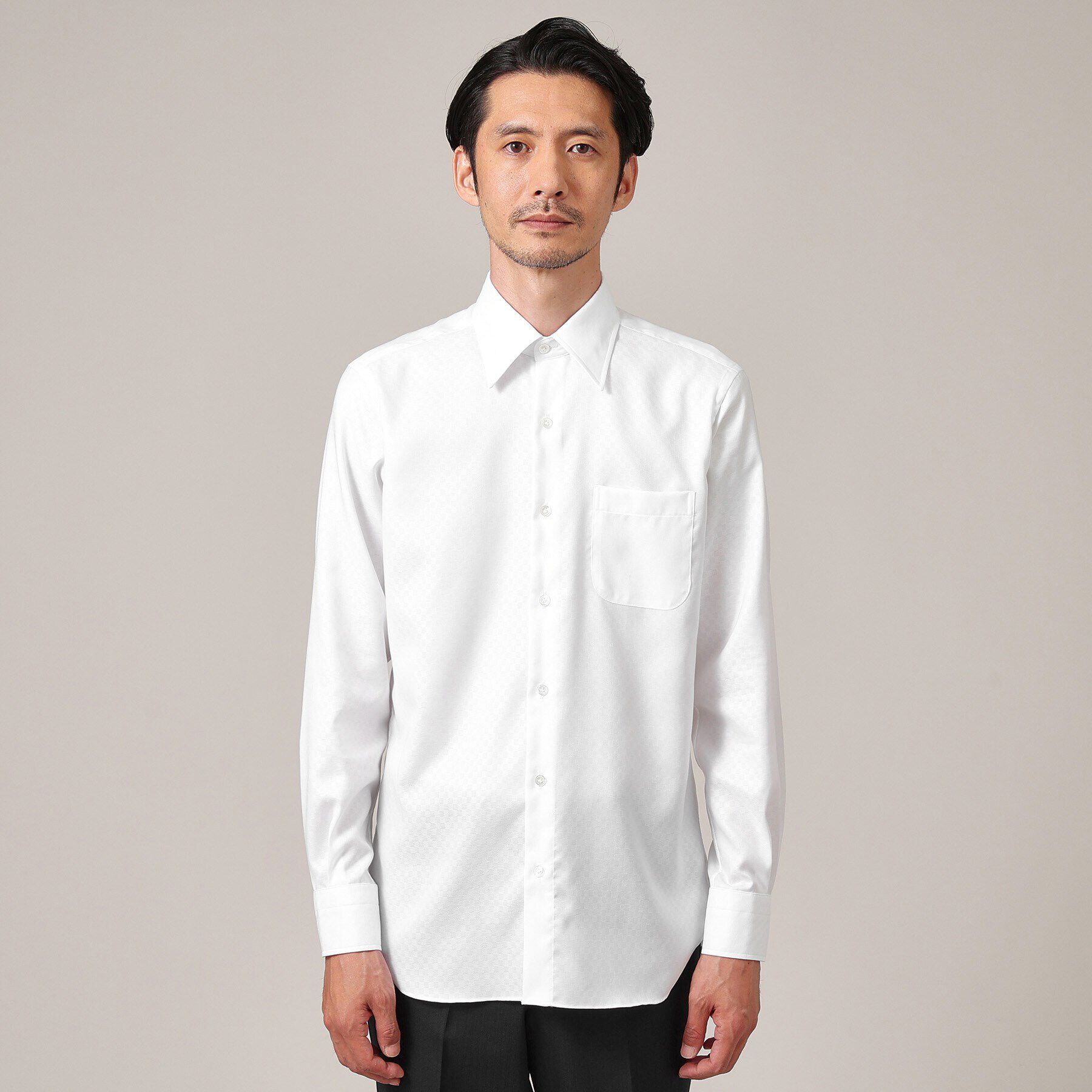 TAKEO KIKUCHI「【Made in JAPAN】市松紋 ドレスシャツ」|シャツ・ブラウス|