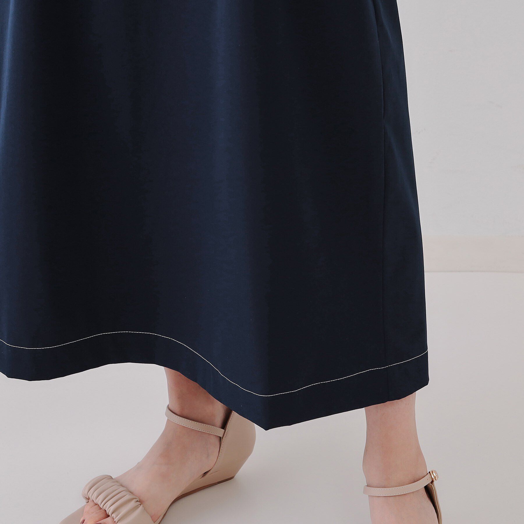 OPAQUE.CLIP「ビスチェドッキングワンピース【洗濯機洗い可】」|ワンピース|