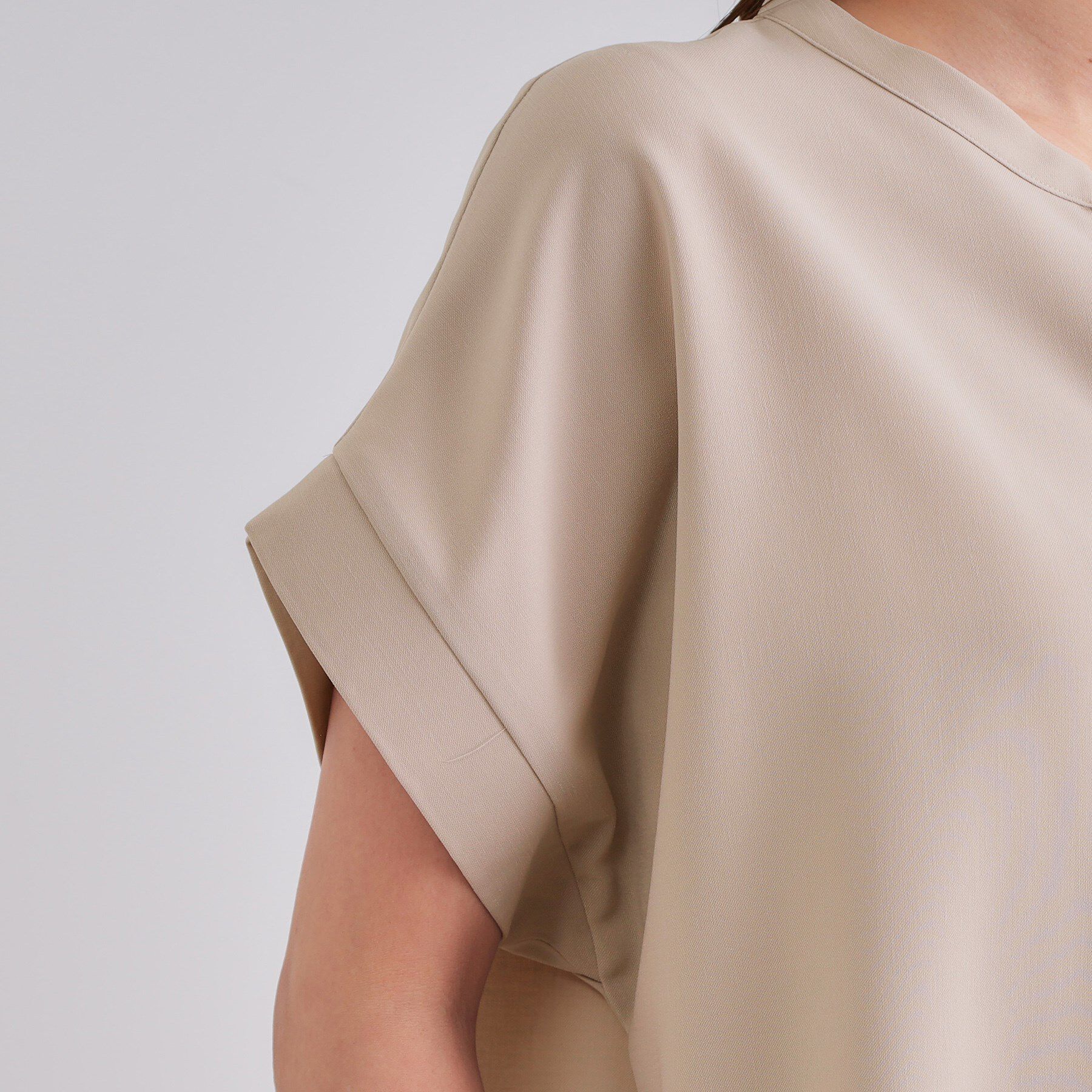 OPAQUE.CLIP「《7色展開/SS-LLサイズ》ストレッチスキッパーブラウス/セットアップ対応【洗濯機洗い可/防シワ】」|シャツ・ブラウス|