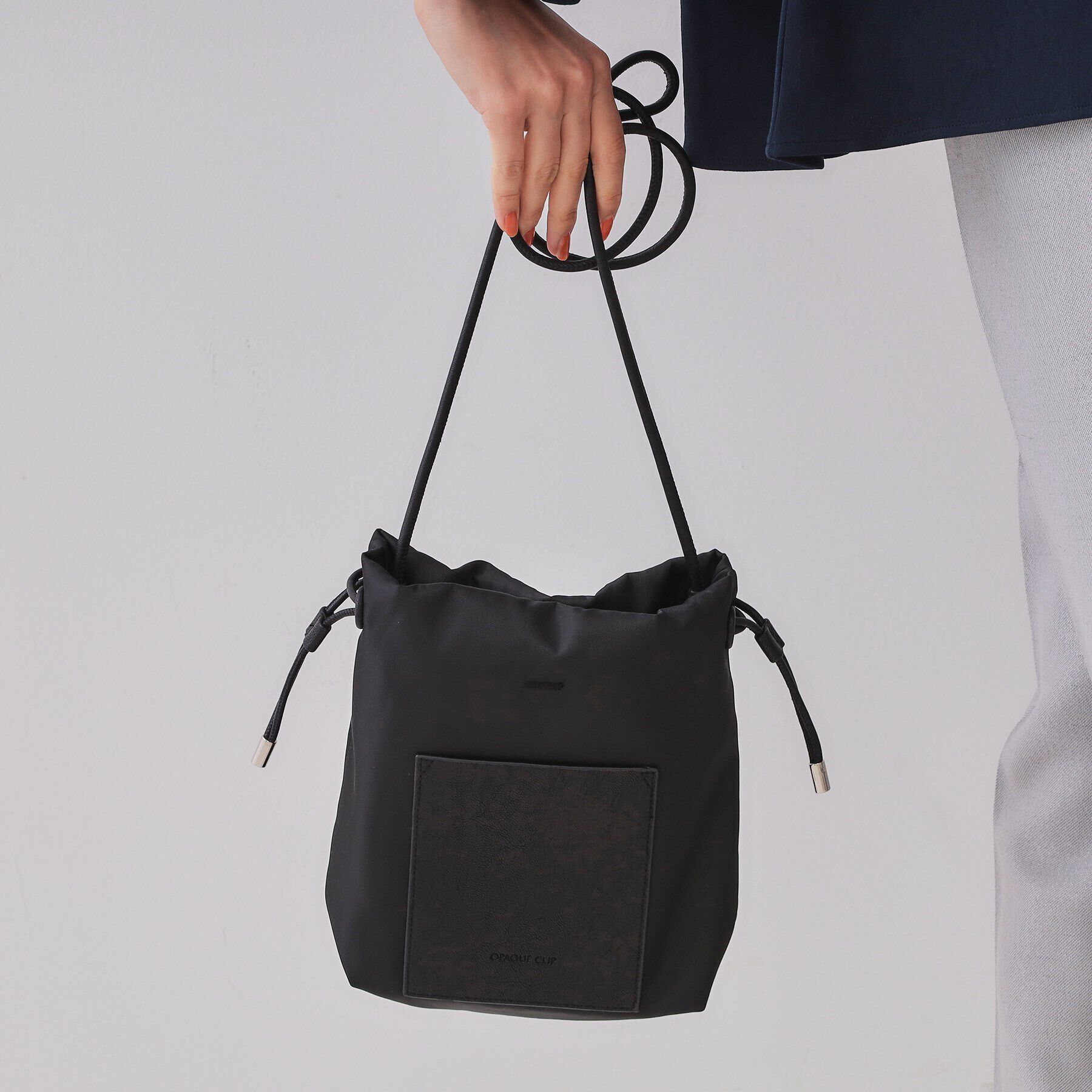 OPAQUE.CLIP「【長さ調整可能】巾着ドロストーリングミニショルダーバッグ」|ショルダー・メッセンジャー|