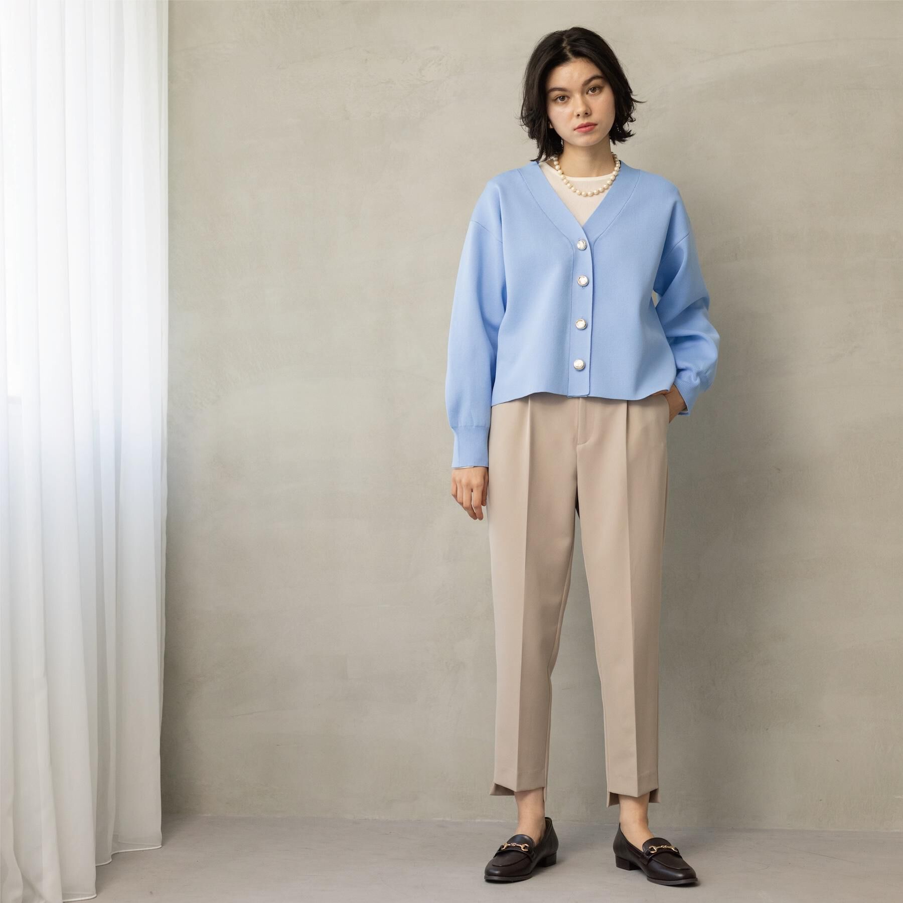 OPAQUE.CLIP「ステップヘムテーパードパンツ/セットアップ対応可【洗濯機OK】」|その他|