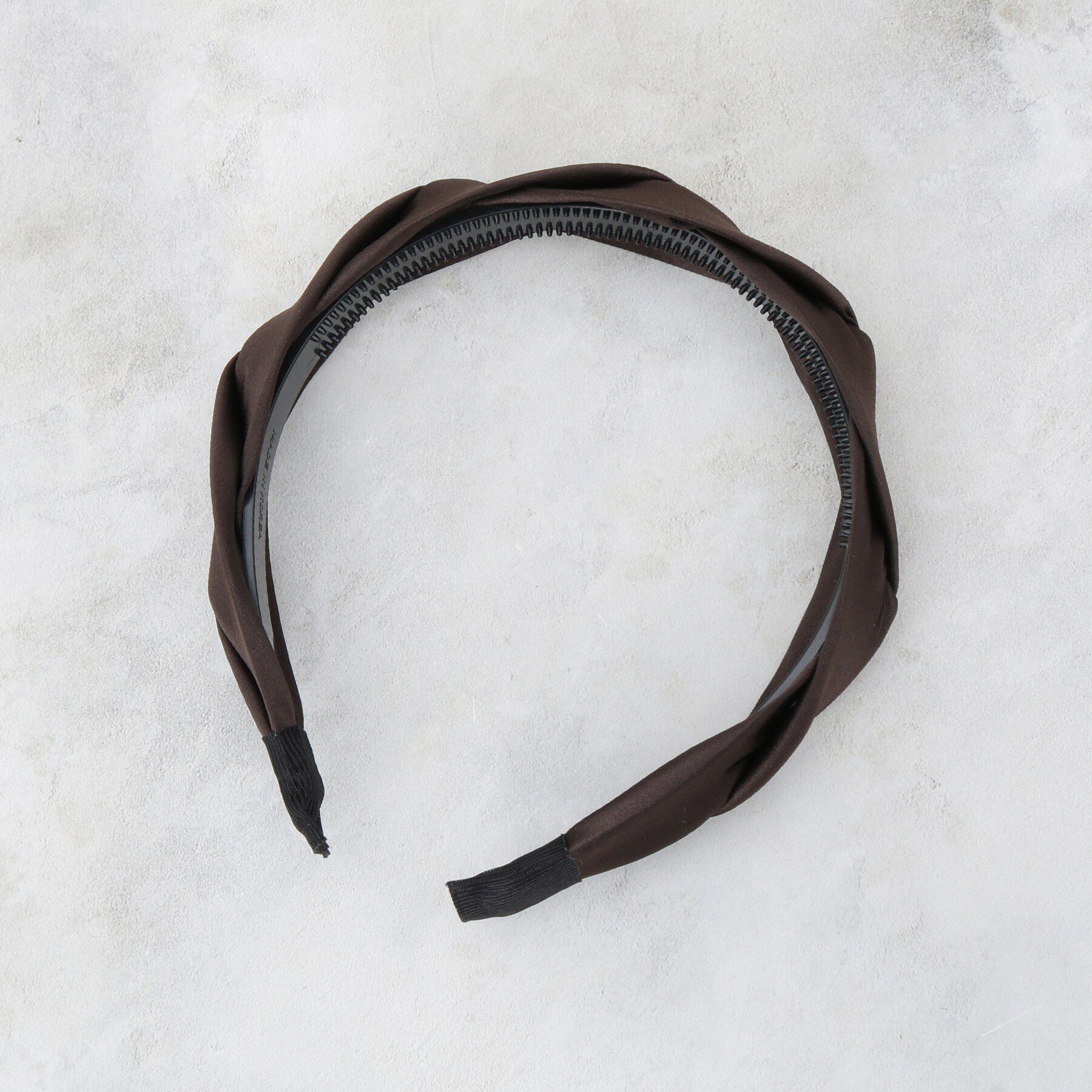 OPAQUE.CLIP「サテンねじりデザインカチューシャ」|その他|ブラウン(043)