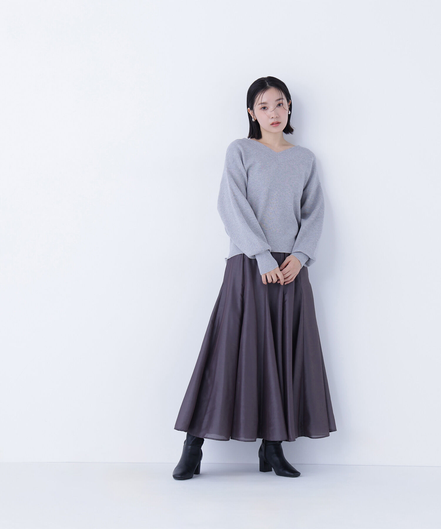  「シャイニーシアーボイルスカート」|スカート|