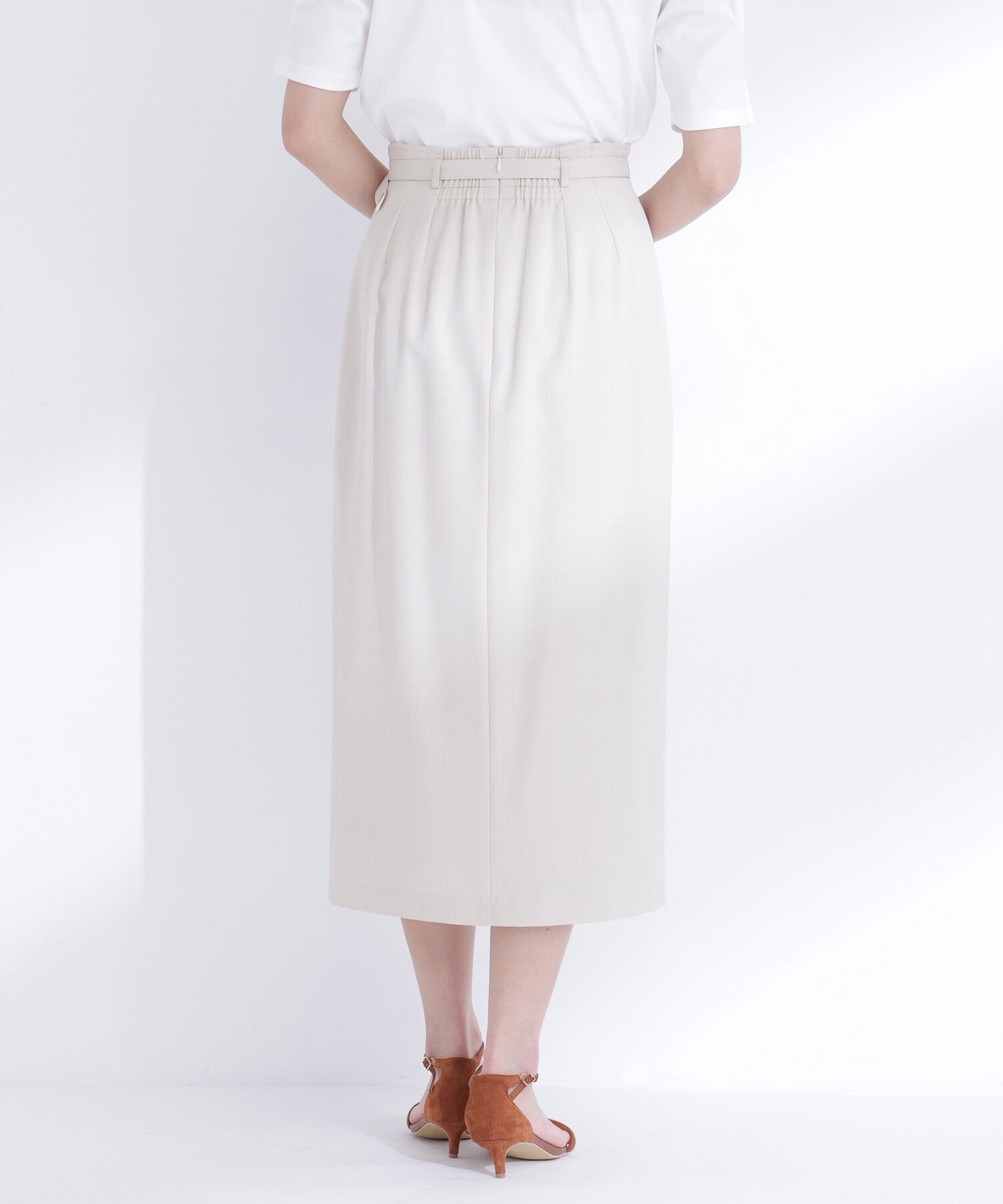  「ベルテッドナロースカート」|スカート|