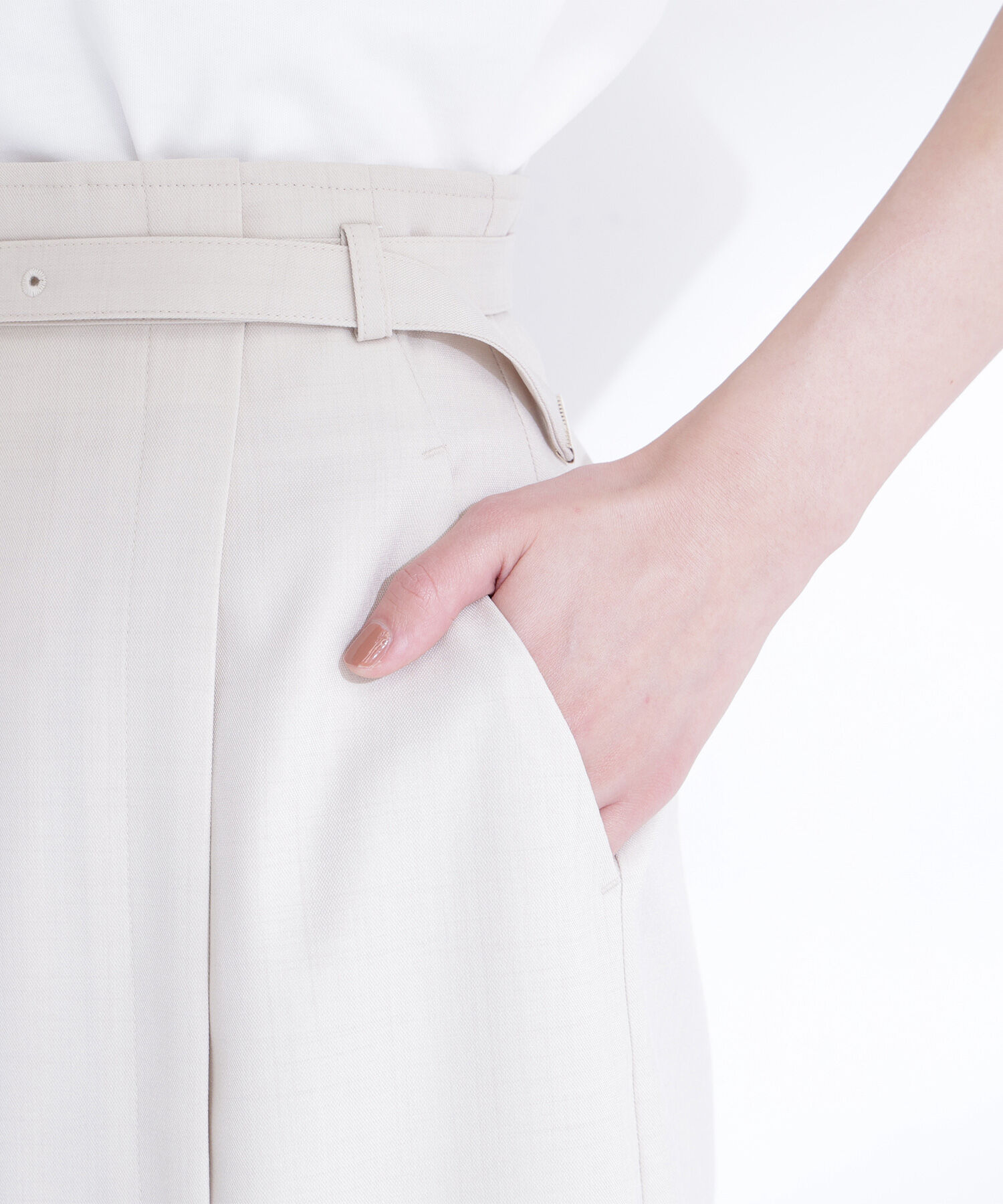  「ベルテッドナロースカート」|スカート|