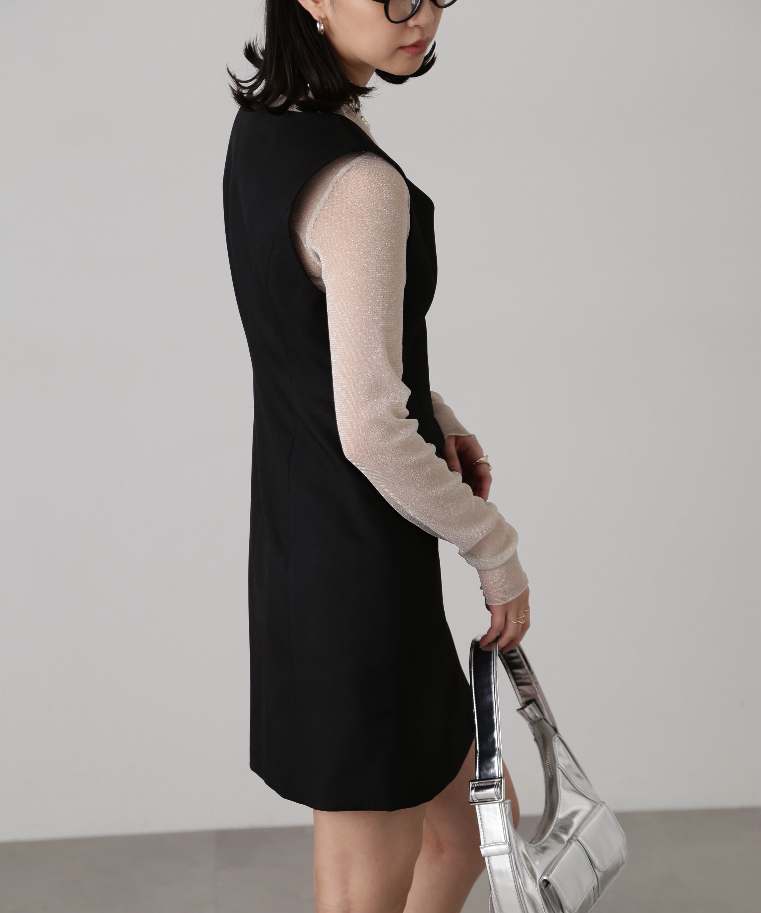  「ジップ使いミニジャンスカ」|ワンピース|