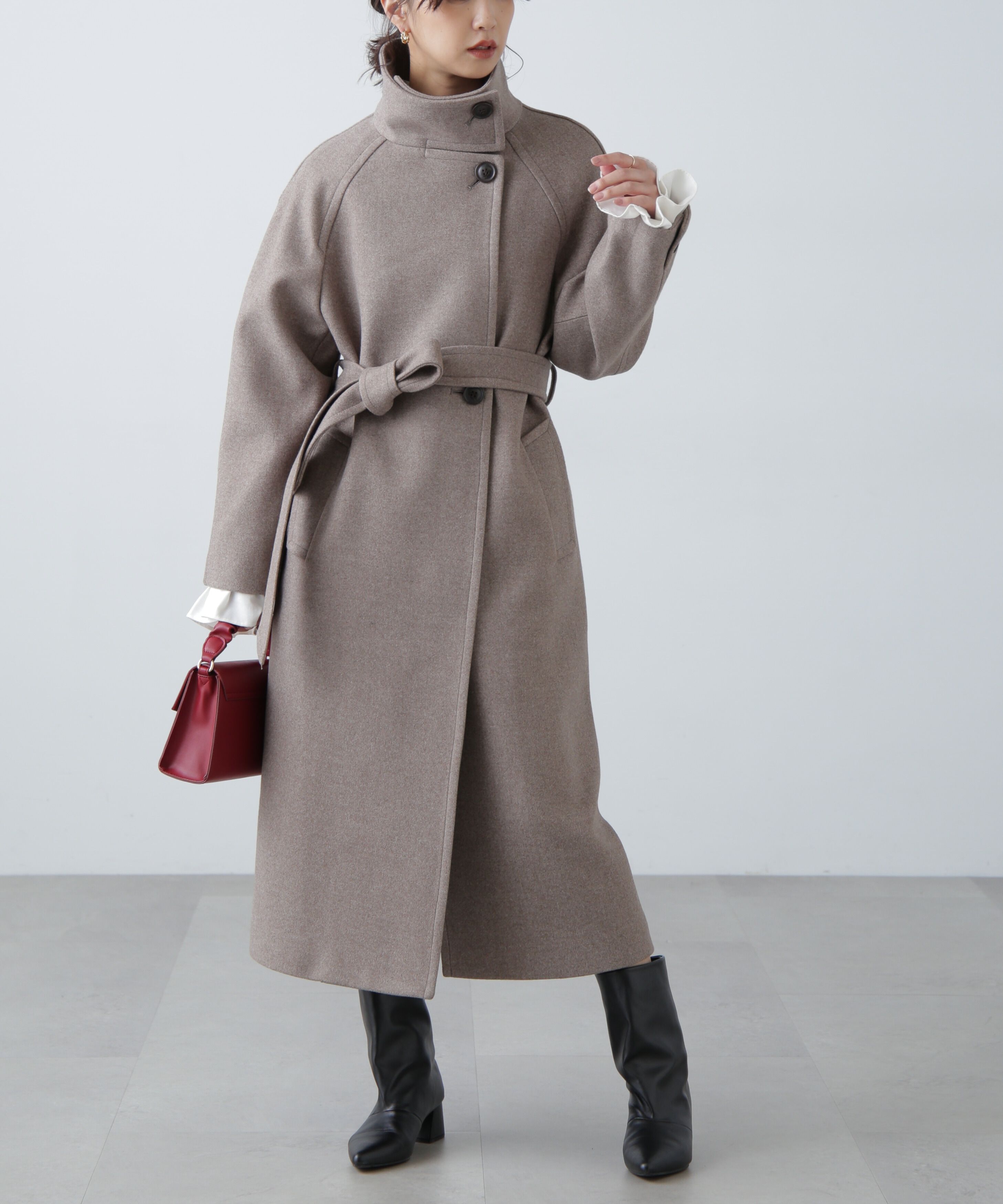  「スタンドカラーロングコート」|その他|