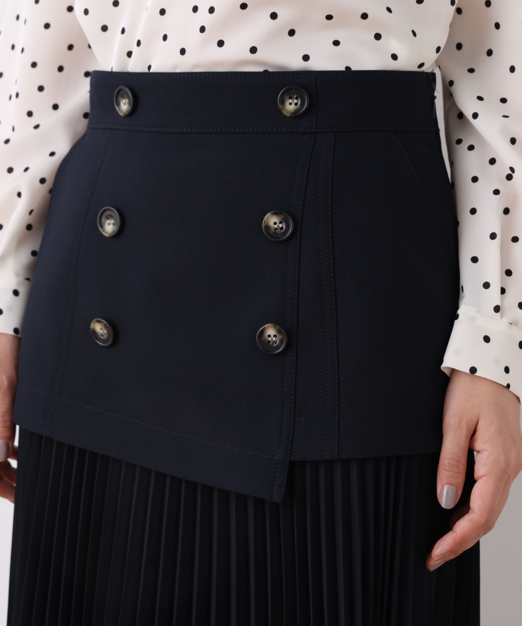  「ソフトオックスプリーツスカート」|スカート|