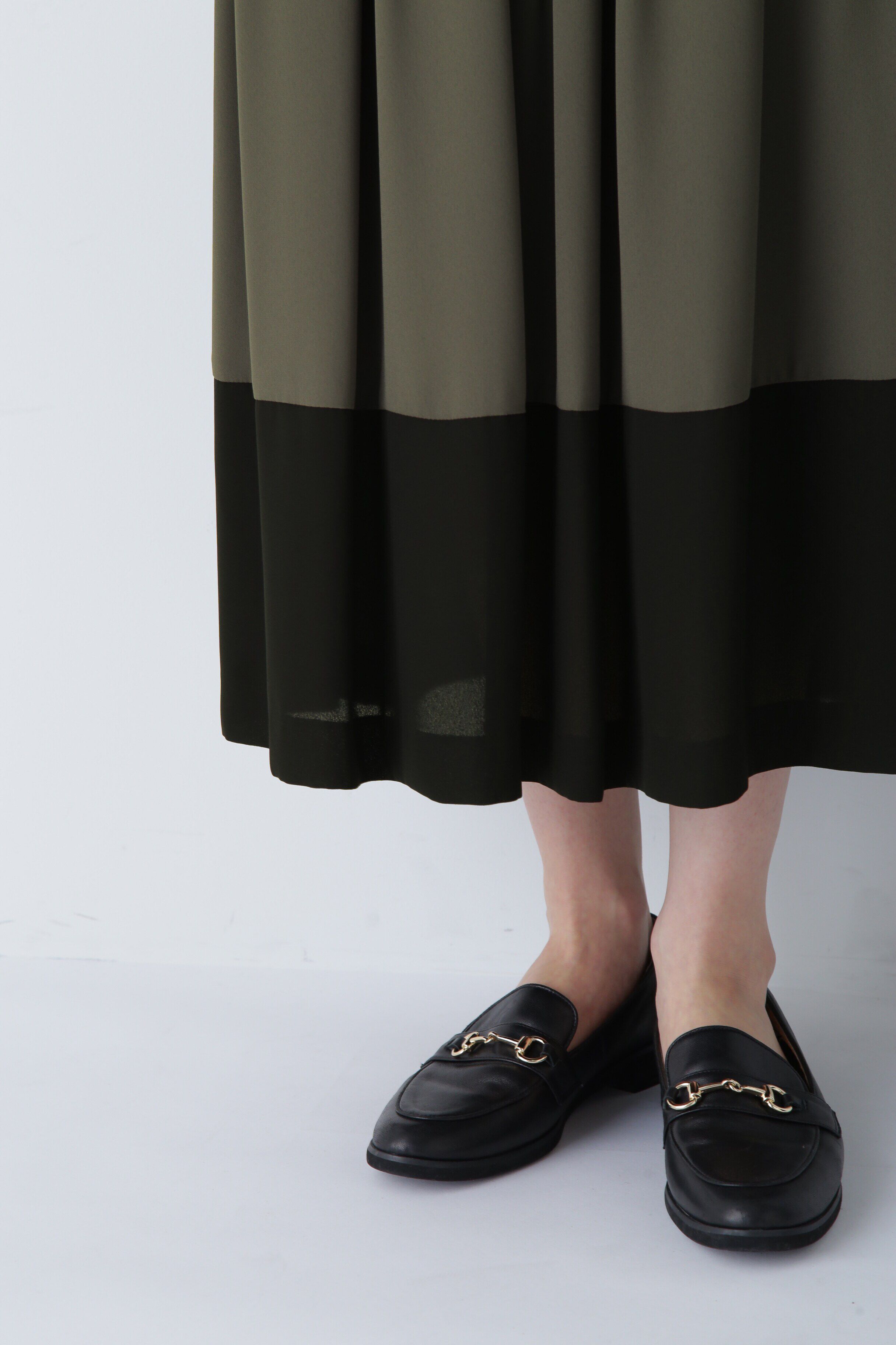  「◆バイカラープリーツスカート」|スカート|