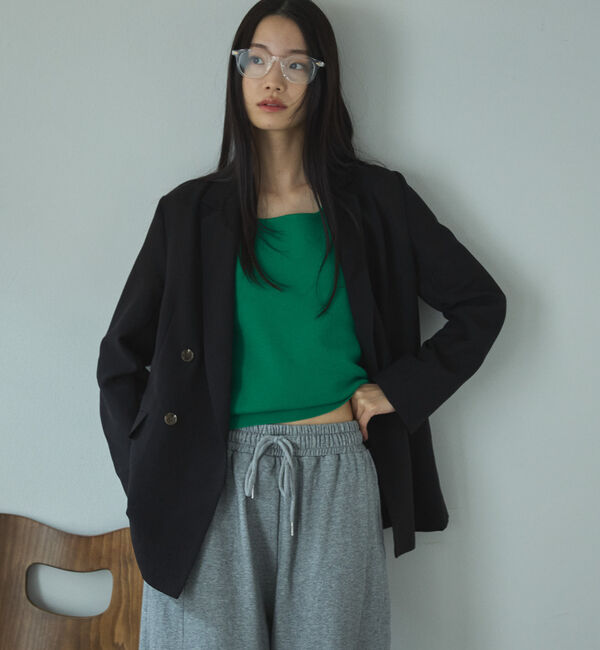 Doux archives「シアーテーラードジャケット」|テーラードジャケット|BLACK