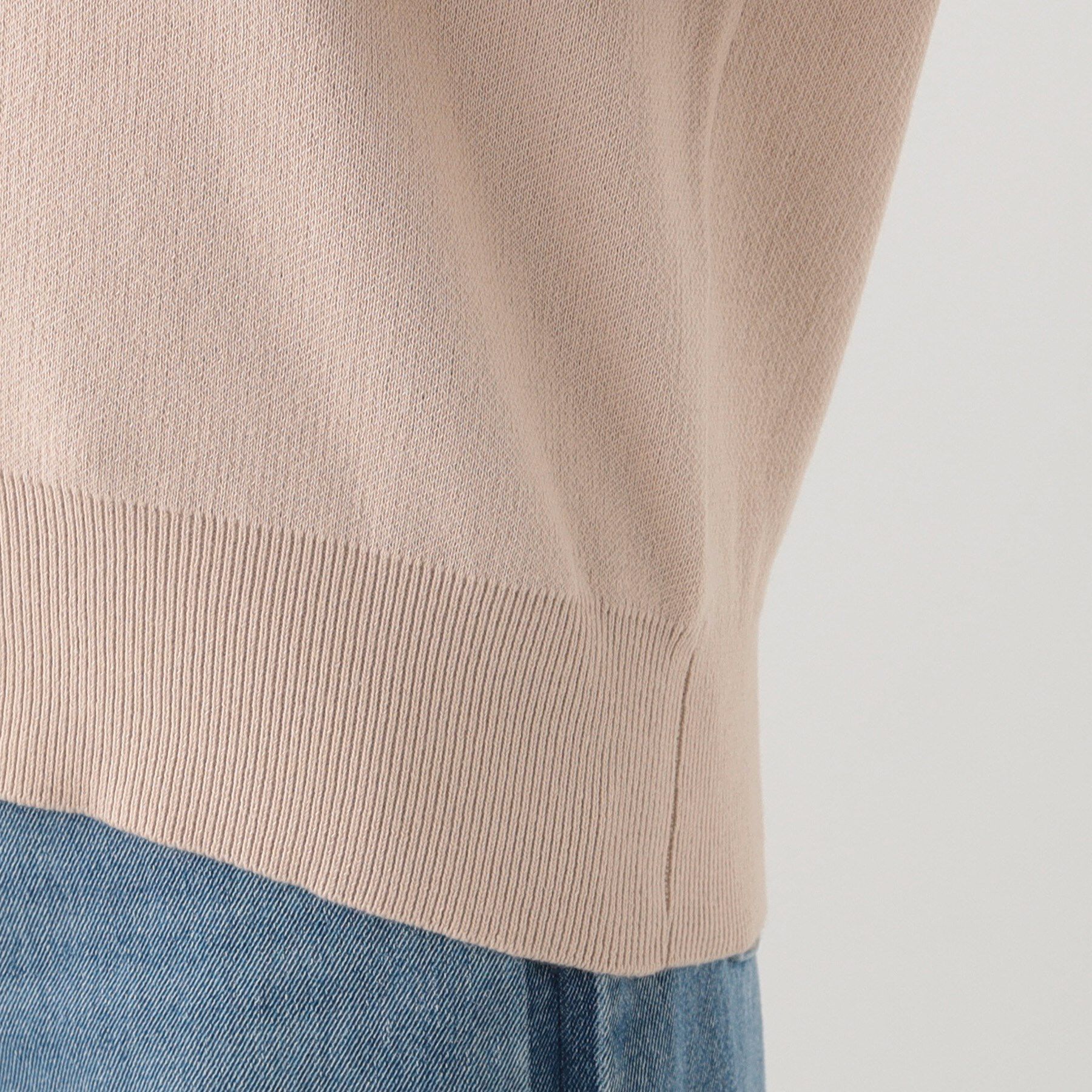 SHOO･LA･RUE「【洗える/S-LL/ちくちくしにくい】大人のための ロゴ入りスウェットライクニット」|ニット・セーター|