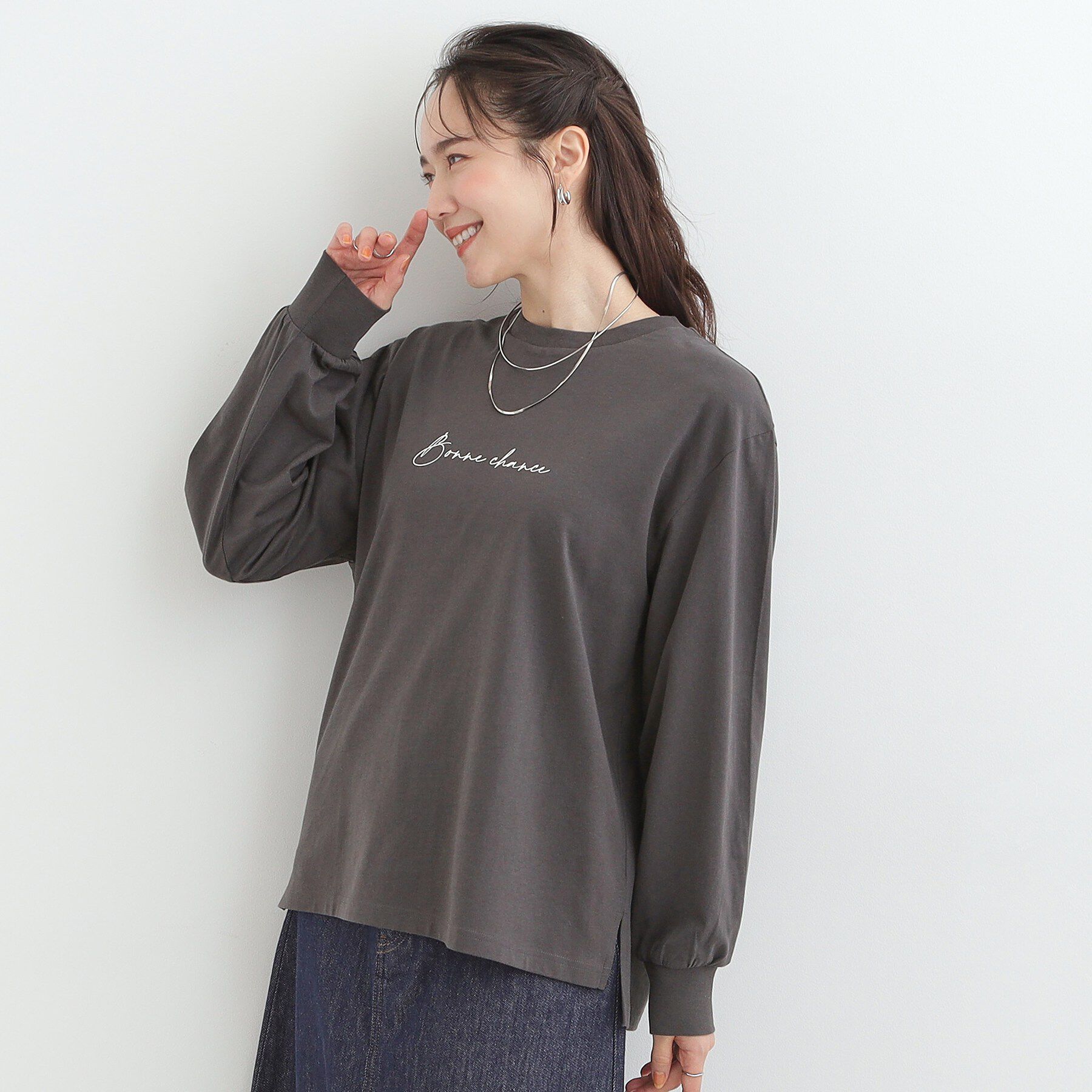 SHOO･LA･RUE「【綿100％/S-LL/プチプラ】選べる3柄 プリントアソートロンT」|Tシャツ・カットソー|