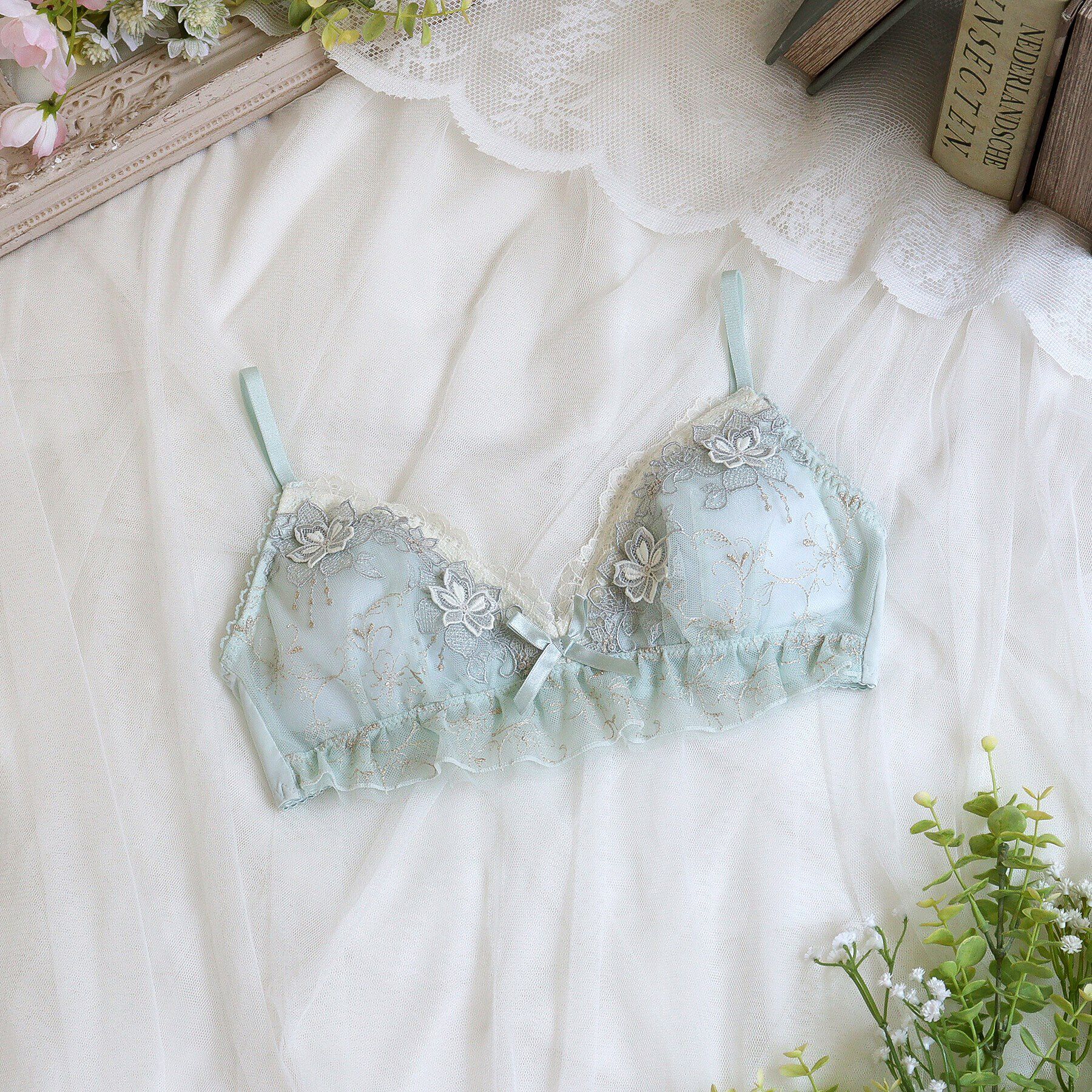 Risa Magli「マデリン ソフトブラ」|インナー|ミント(021)