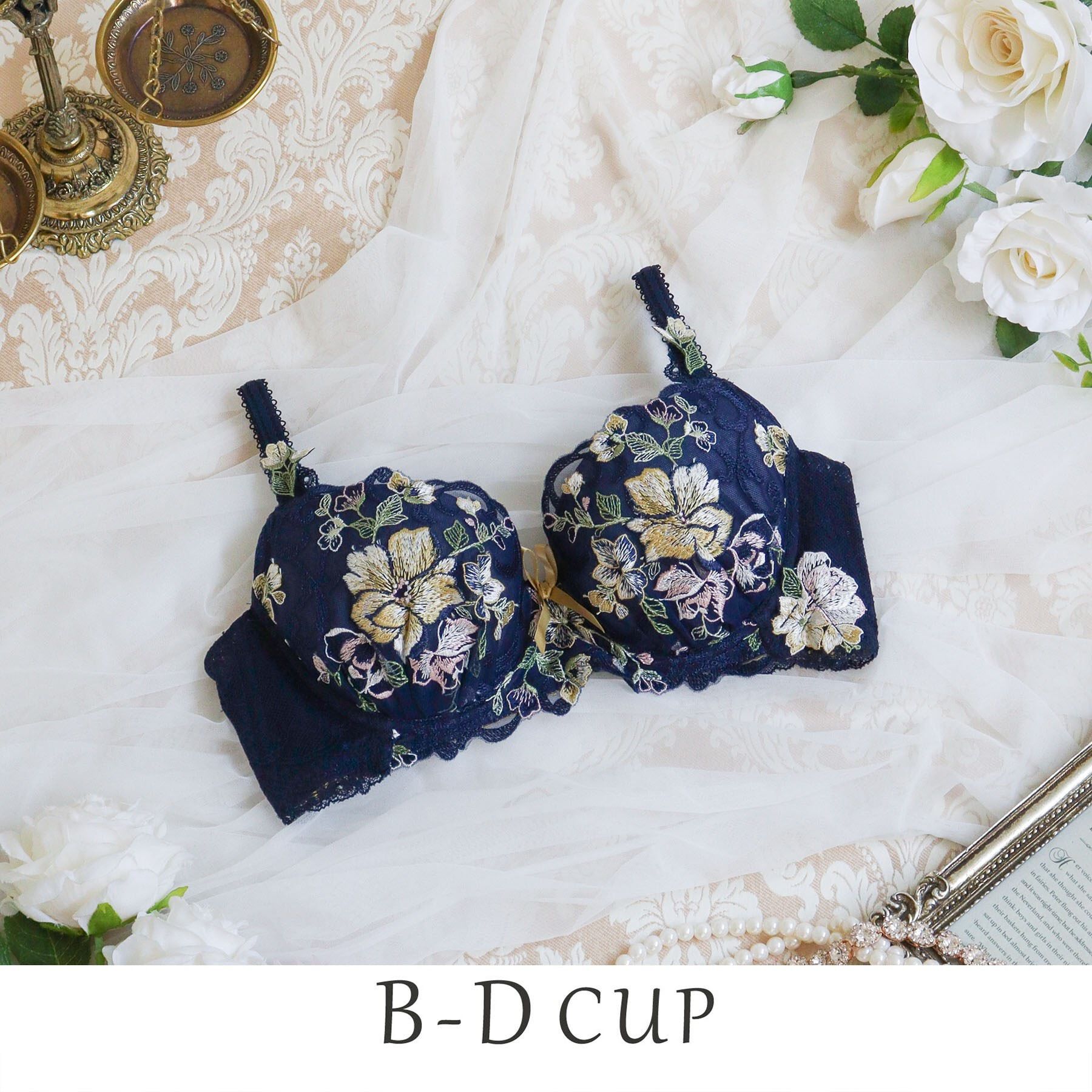 Risa Magli「エリオット ブラジャー（B-D）＜D Make Type＞」|インナー|ネイビー(094)