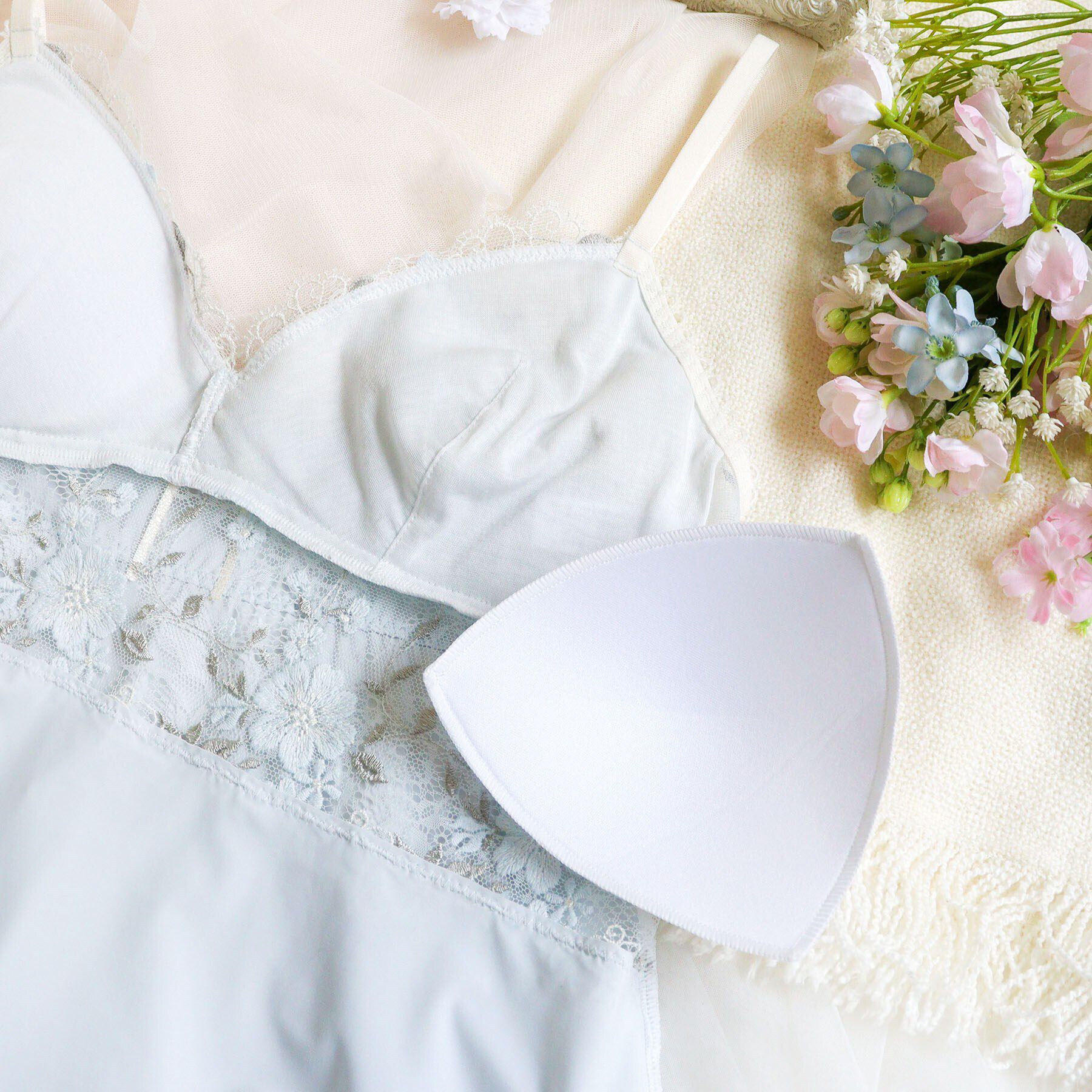 Risa Magli「シュクリエ カップ付キャミソール」|キャミソール|