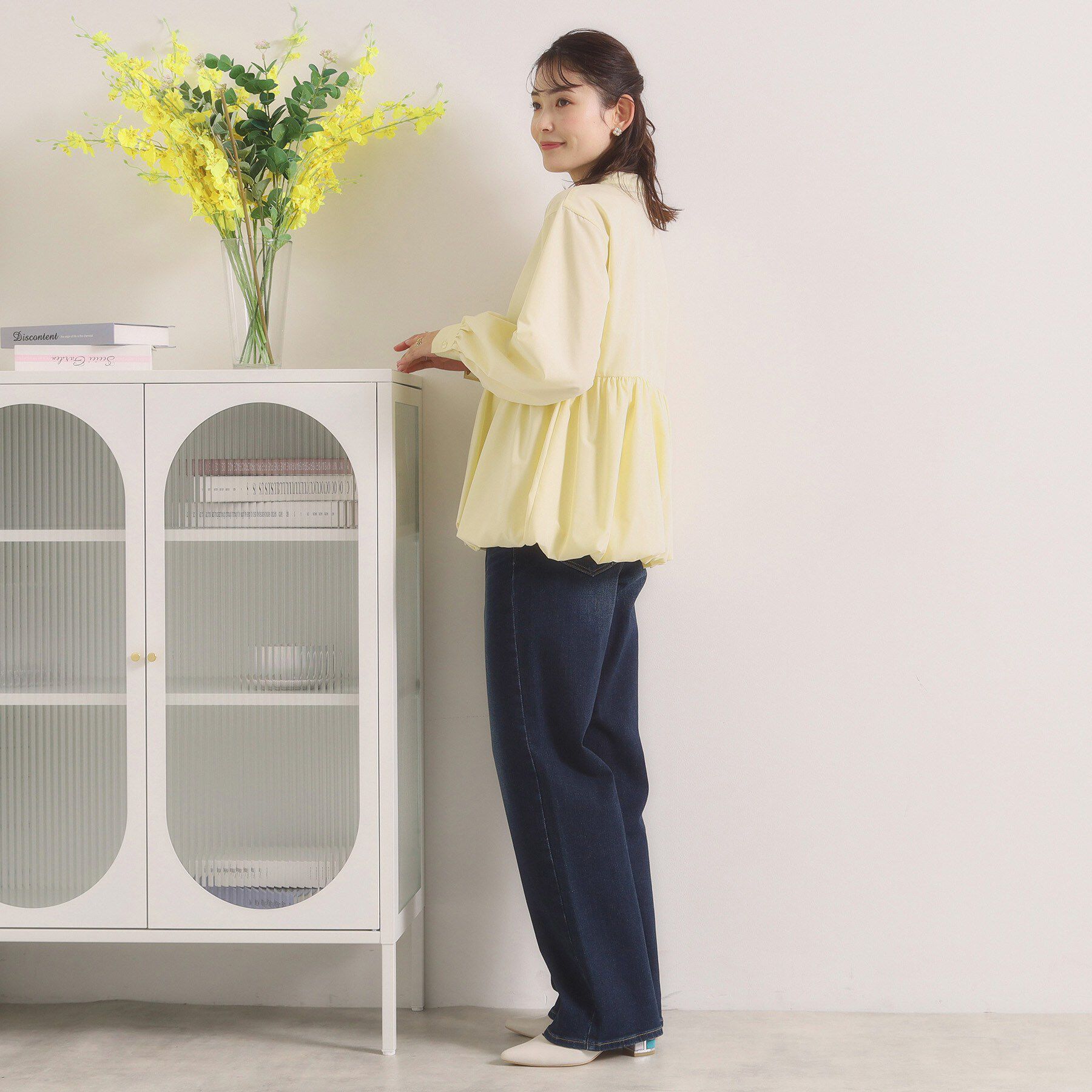 ITS&rsquo;DEMO「【洗濯機OK】バルーンヘムブラウス」|シャツ・ブラウス|