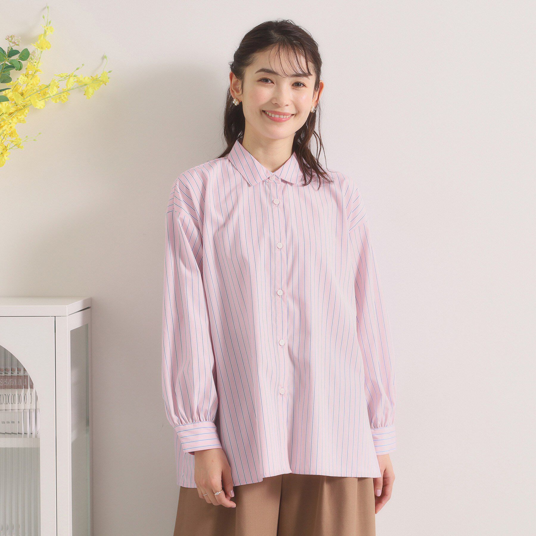 ITS&rsquo;DEMO「【手洗い可】バックギャザーブラウス」|シャツ・ブラウス|