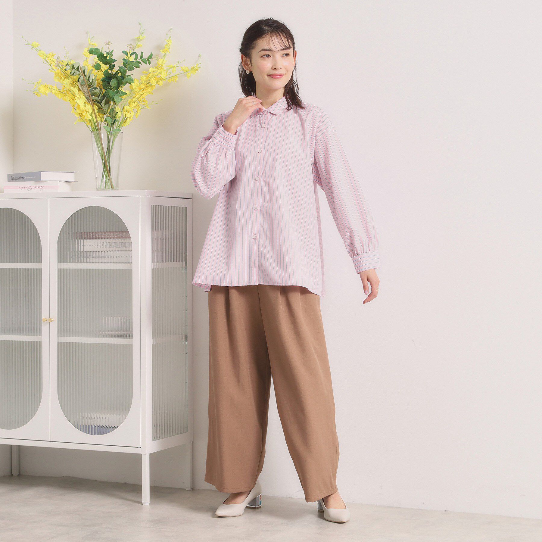 ITS&rsquo;DEMO「【手洗い可】バックギャザーブラウス」|シャツ・ブラウス|