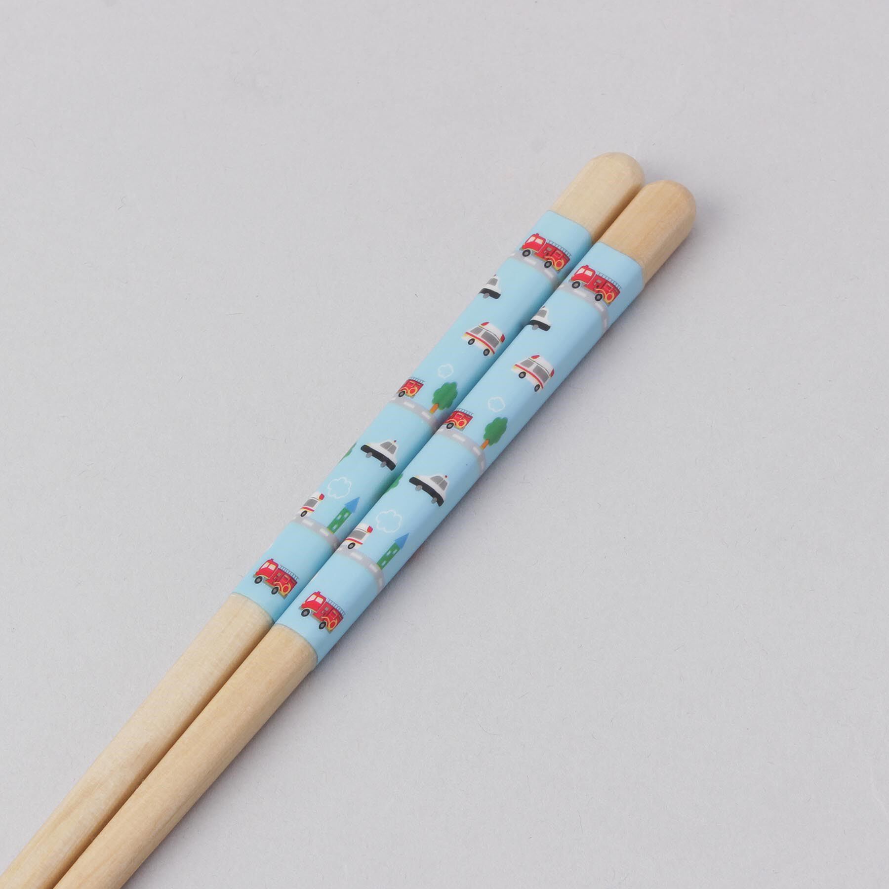 212 KITCHEN STORE「ほんとうにすべらないお箸 子供用 18cm はたらくクルマ」|食器・キッチングッズ|