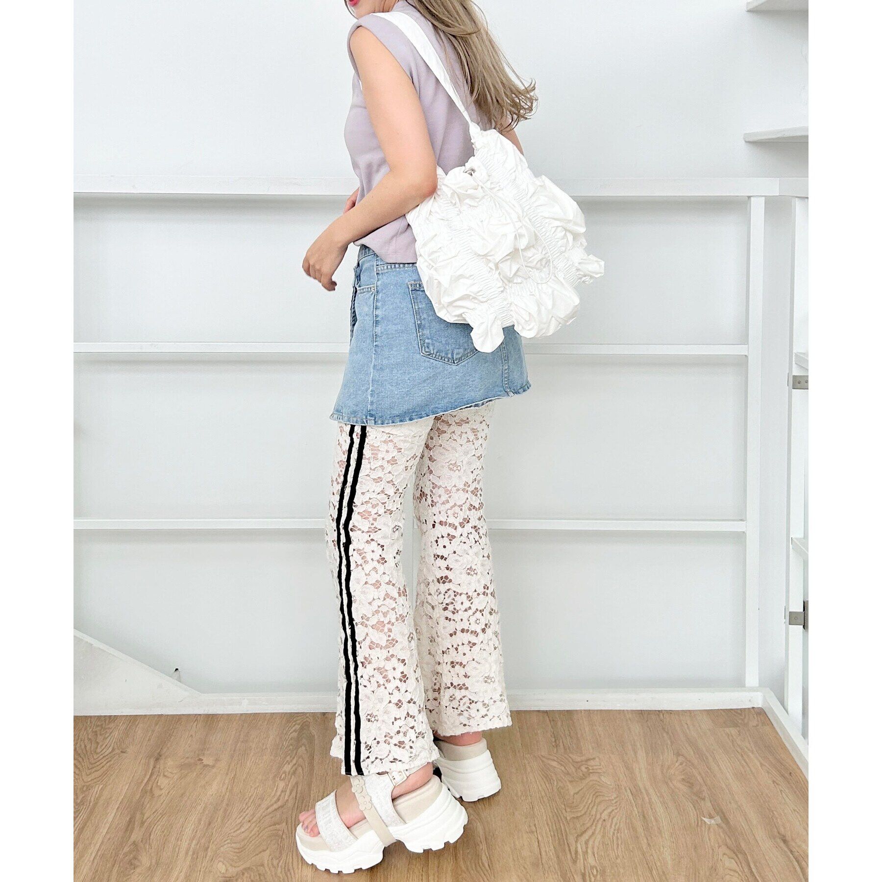 Ober Tashe「くしゅくしゅワンハンドルバッグ」|ハンドバッグ|